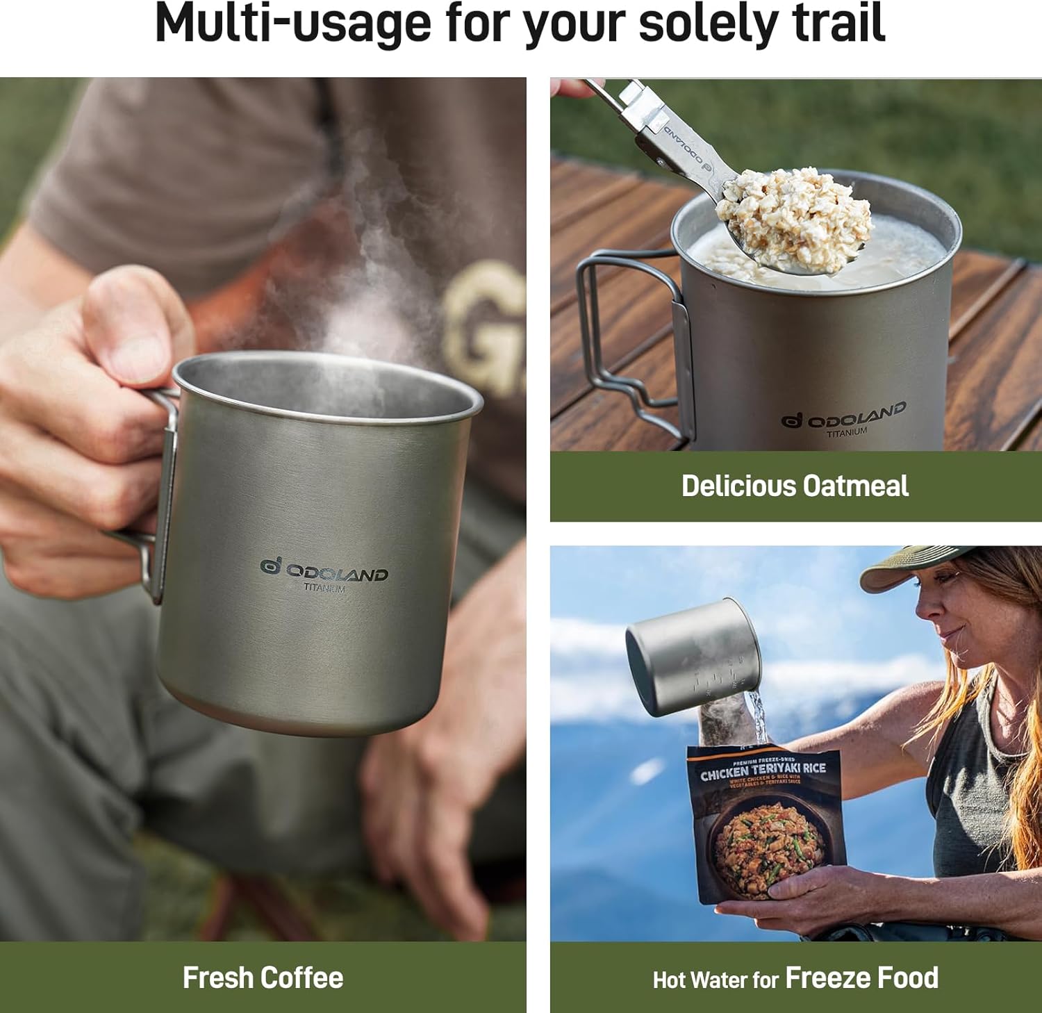 Odoland Pentola in Titanio 750ml con Coperchio - immagine 3