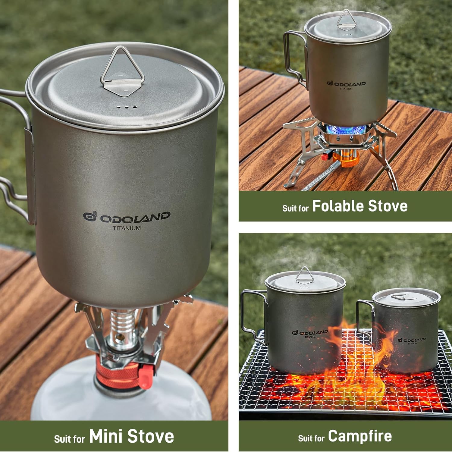 Odoland Pentola in Titanio 750ml con Coperchio - immagine 4