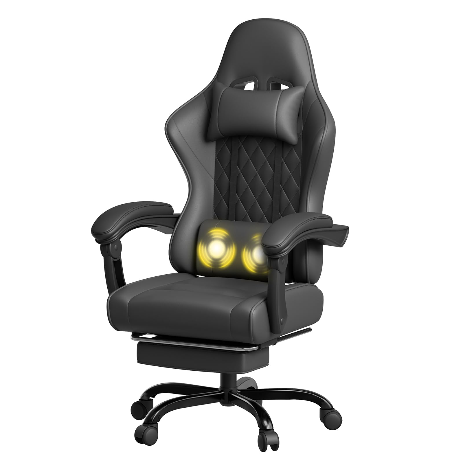 Jummico Sedia da Gaming Ergonomica 150 kg, Nera