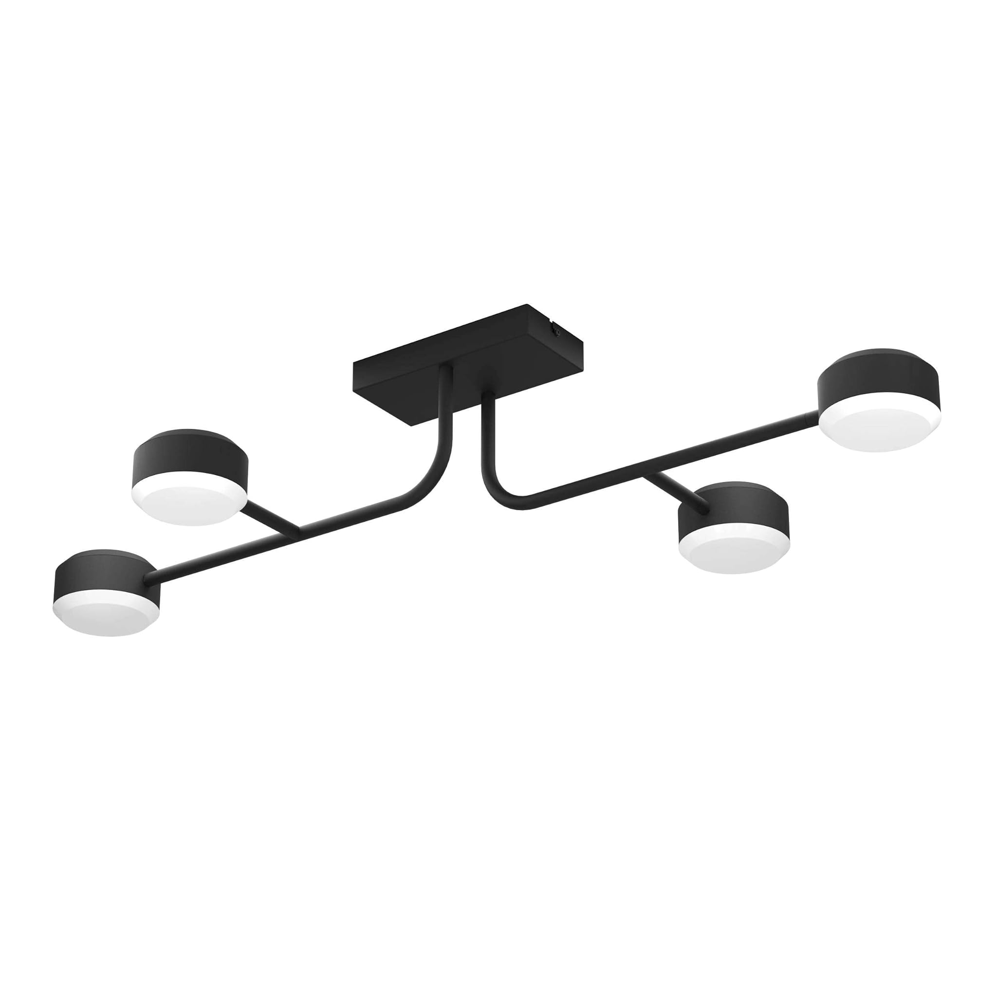 EGLO Clavellina - Lampada da Terra LED Dimmerabile, Nera