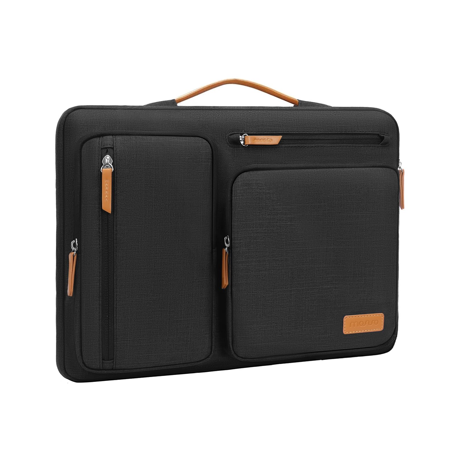 Mosiso Custodia PC Portatile 13-13,3" con Maniglia, Nero