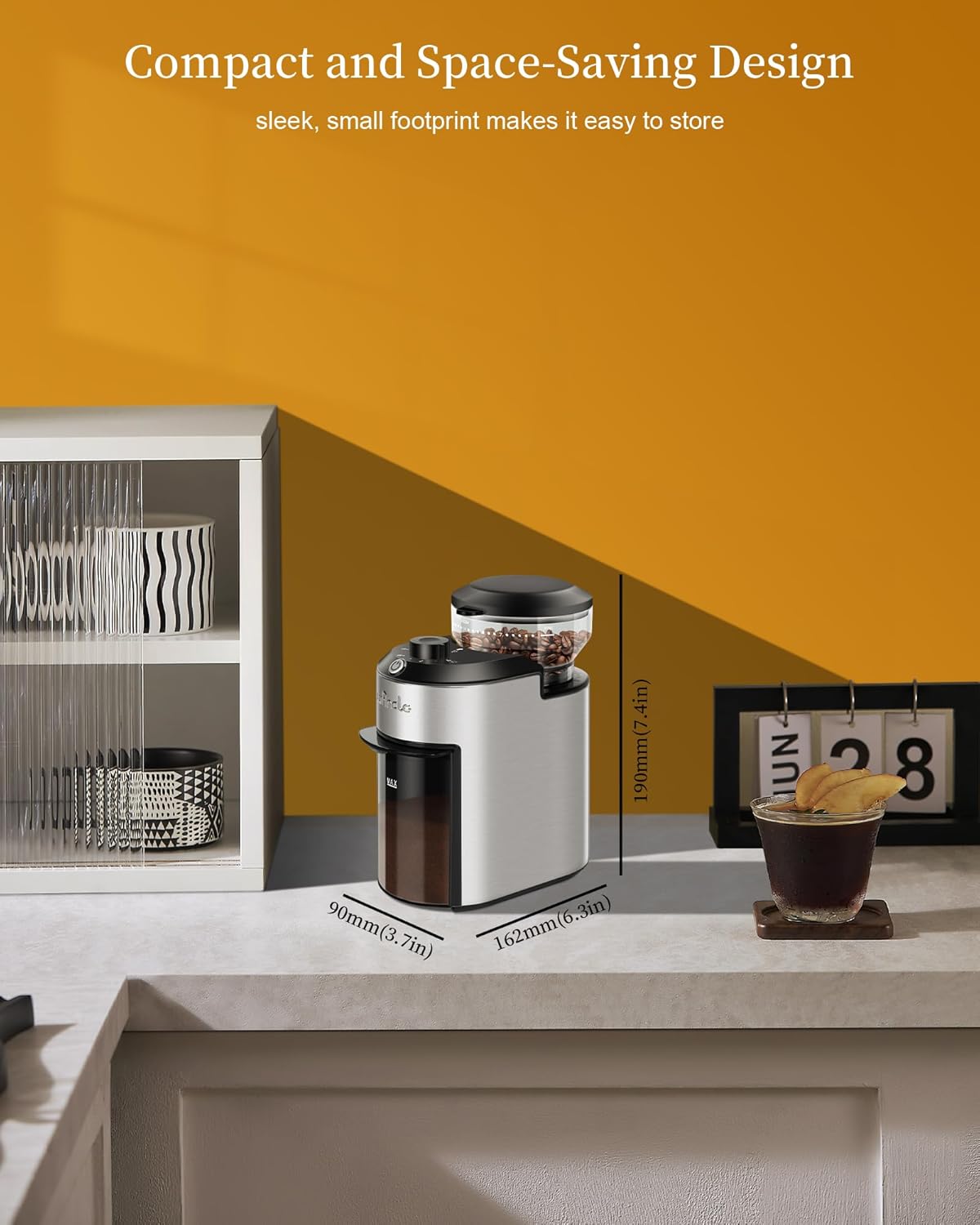 Macinacaffè a Macine Wancle 200W Acciaio Inossidabile - immagine 4