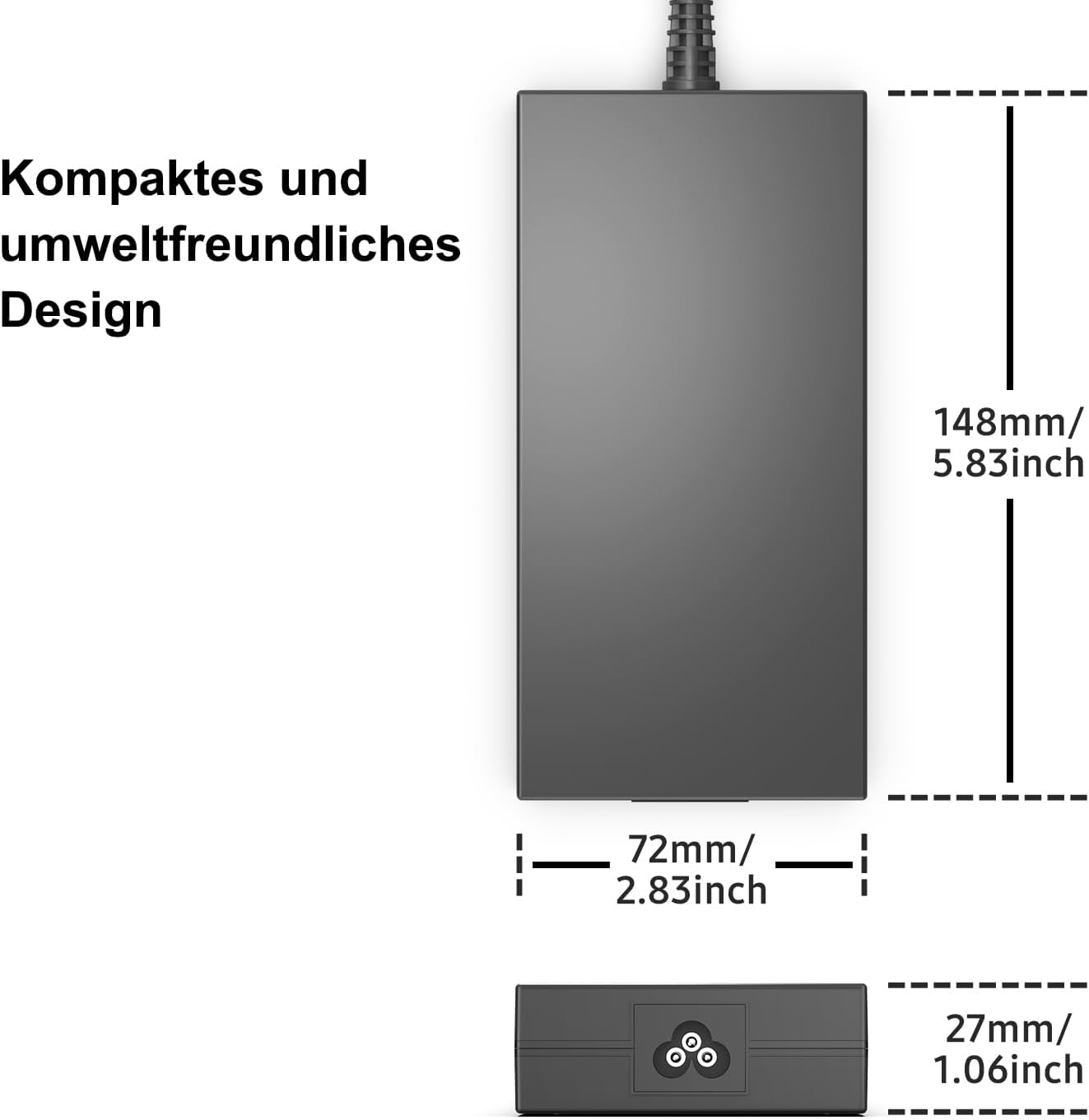 Hky Alimentatore 19V 6.32A 120W per Mini PC Asus NUC - immagine 5
