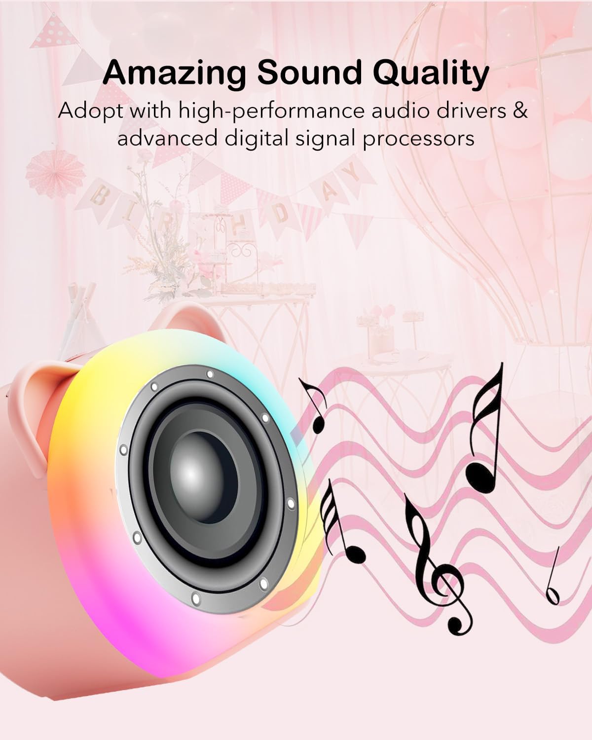 Karaoke per Bambini con Cassa e 2 Microfoni - immagine 2