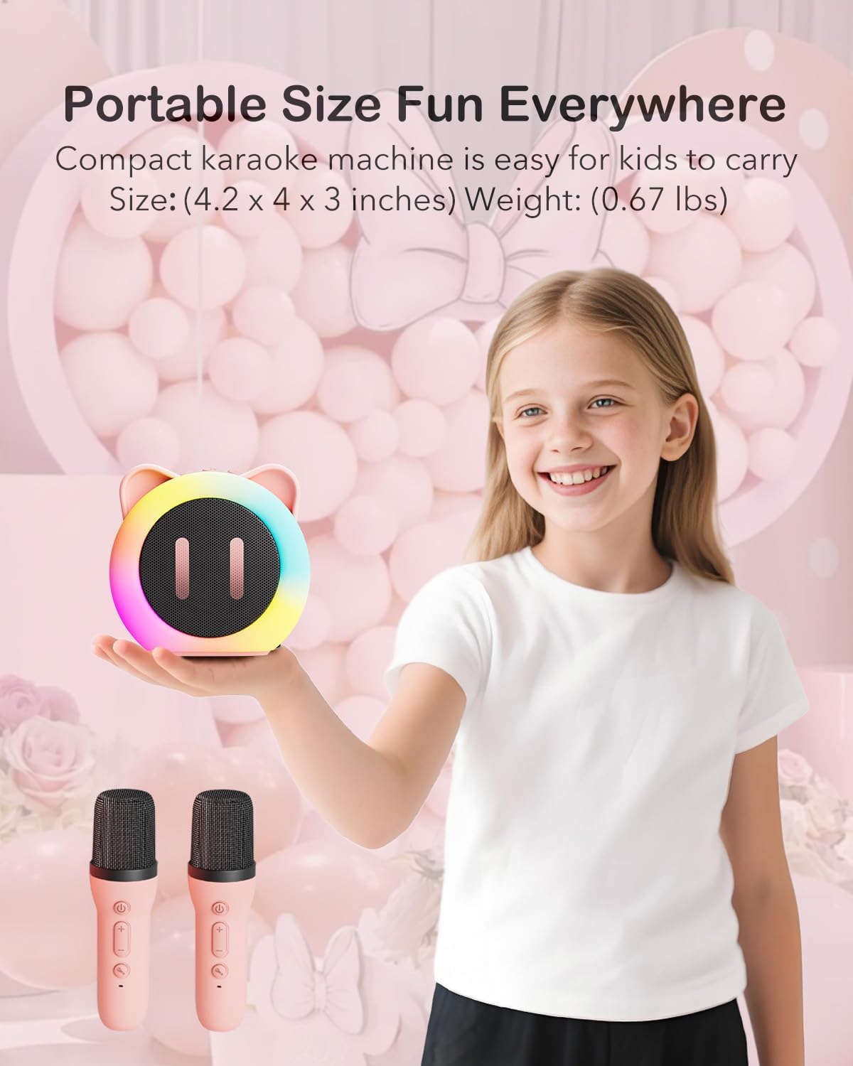 Karaoke per Bambini con Cassa e 2 Microfoni - immagine 5