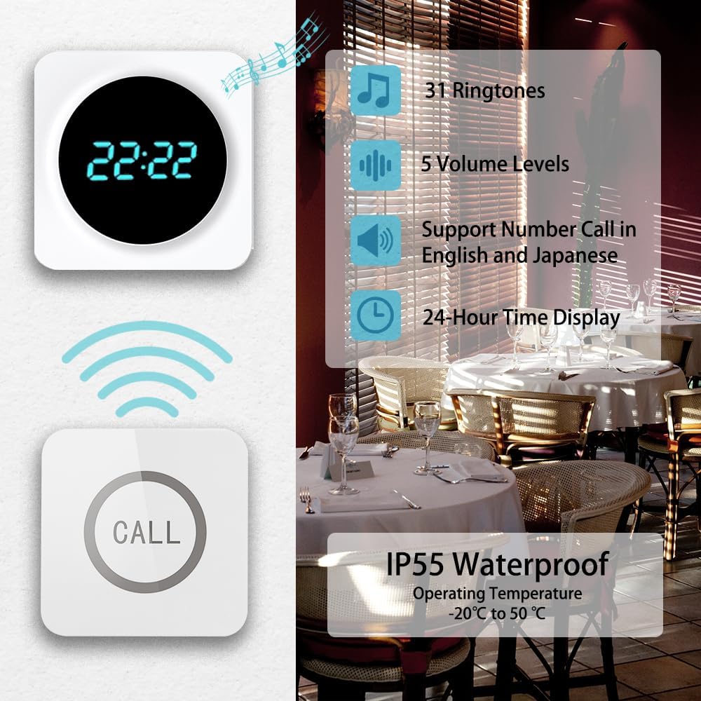 Alibell Sistema di Chiamata Wireless per Ristoranti - immagine 2