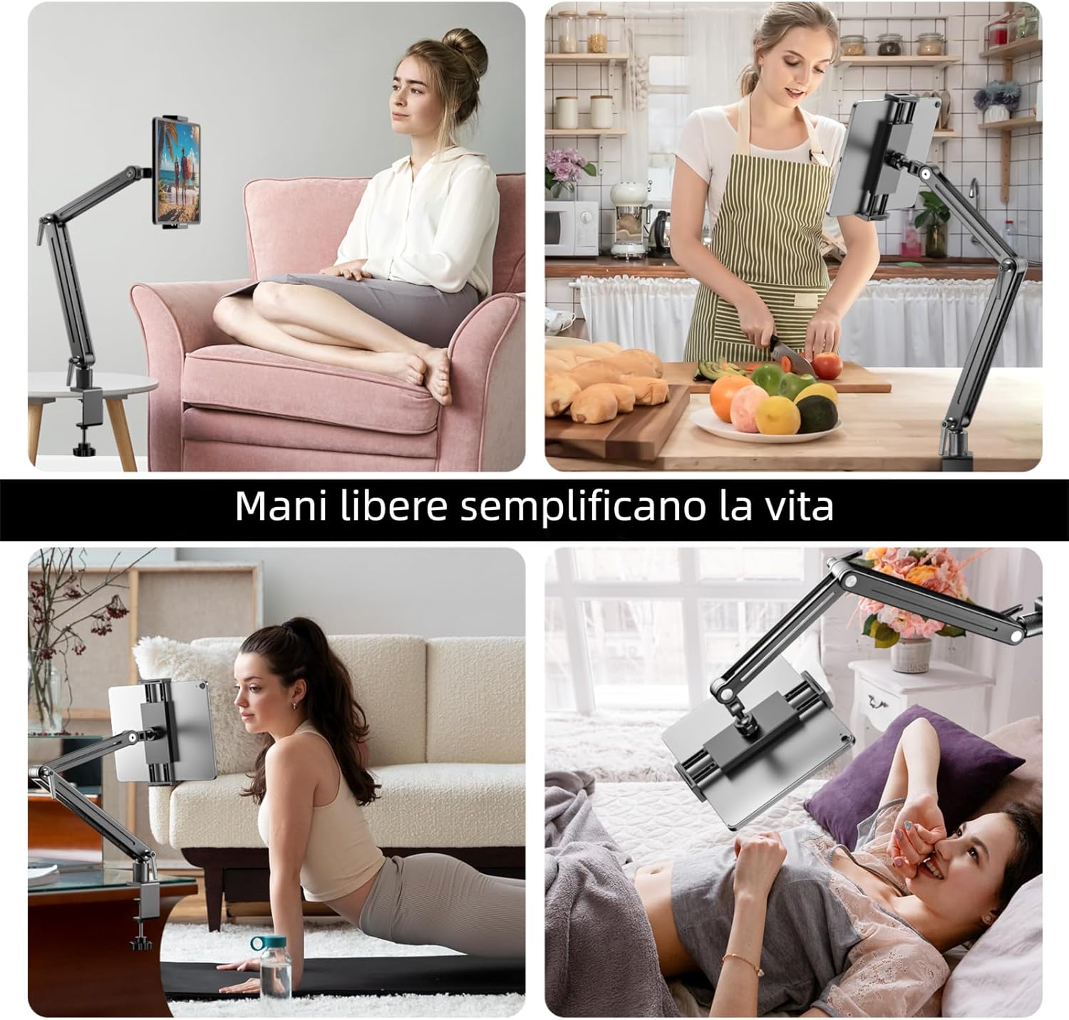 Feising Supporto Tablet da Tavolo in Alluminio 15.6IN - immagine 2