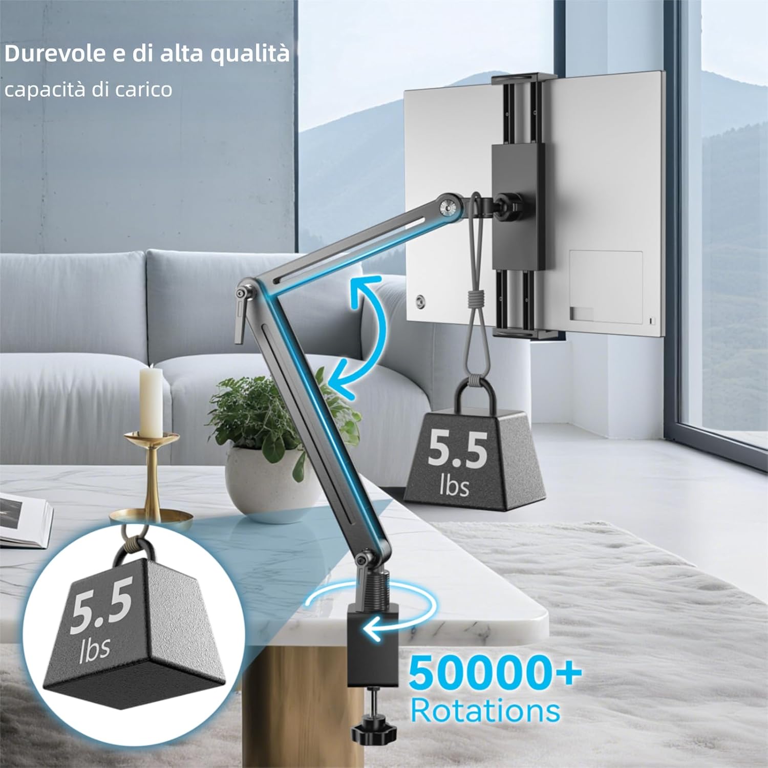 Feising Supporto Tablet da Tavolo in Alluminio 15.6IN - immagine 6