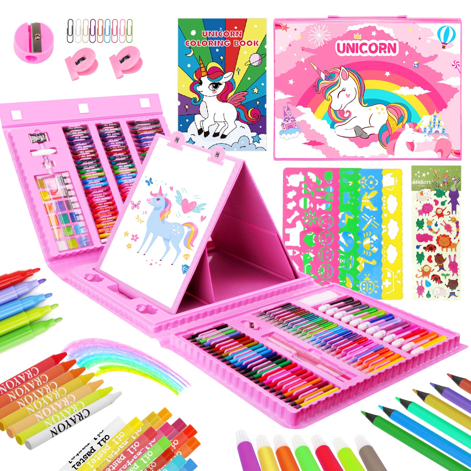 Tcjj Set D'Arte Unicorno per Bambini 208 Pcs