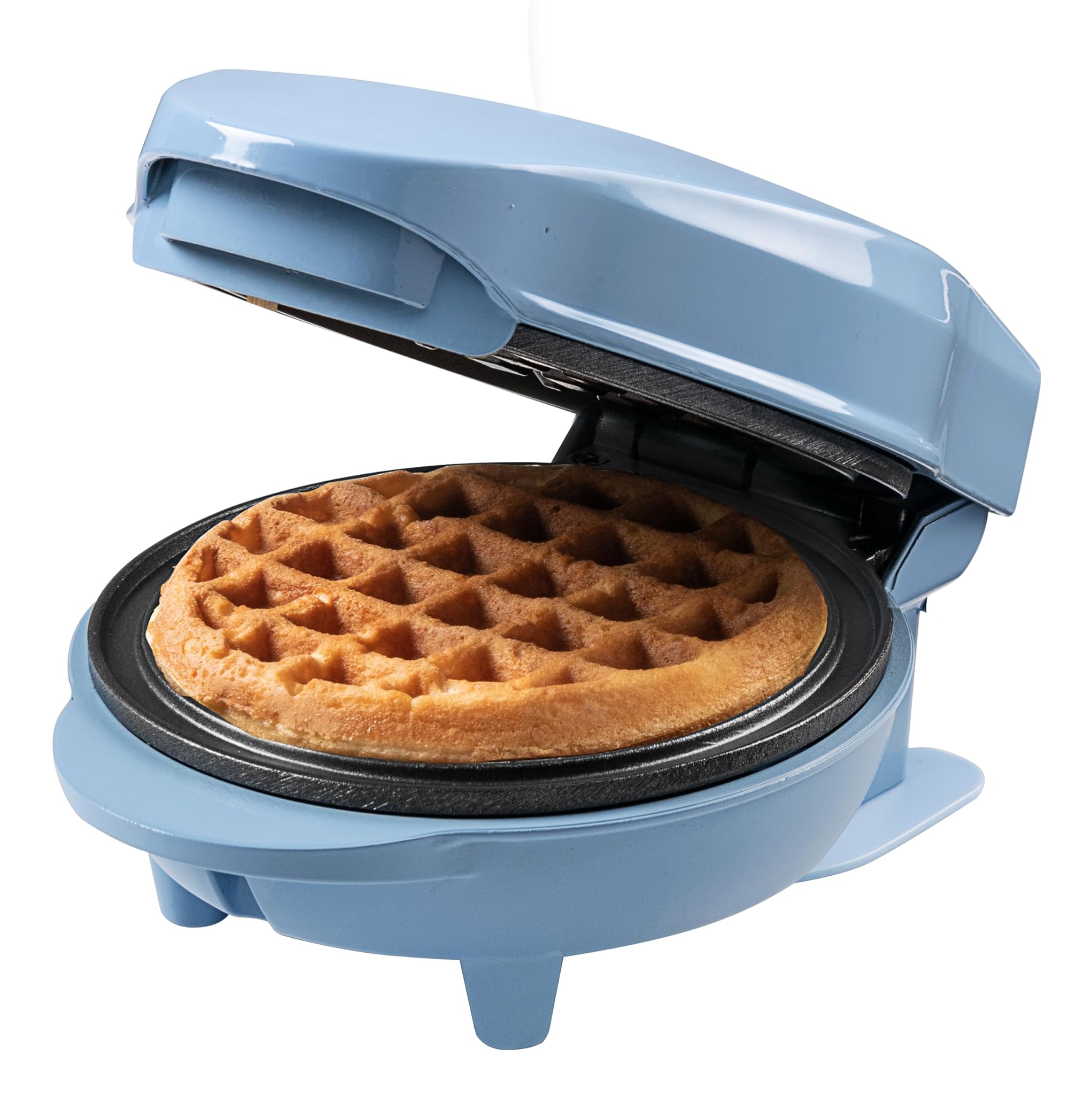 Bestron Mini Waffle per Waffle Classiche 550W, Blu