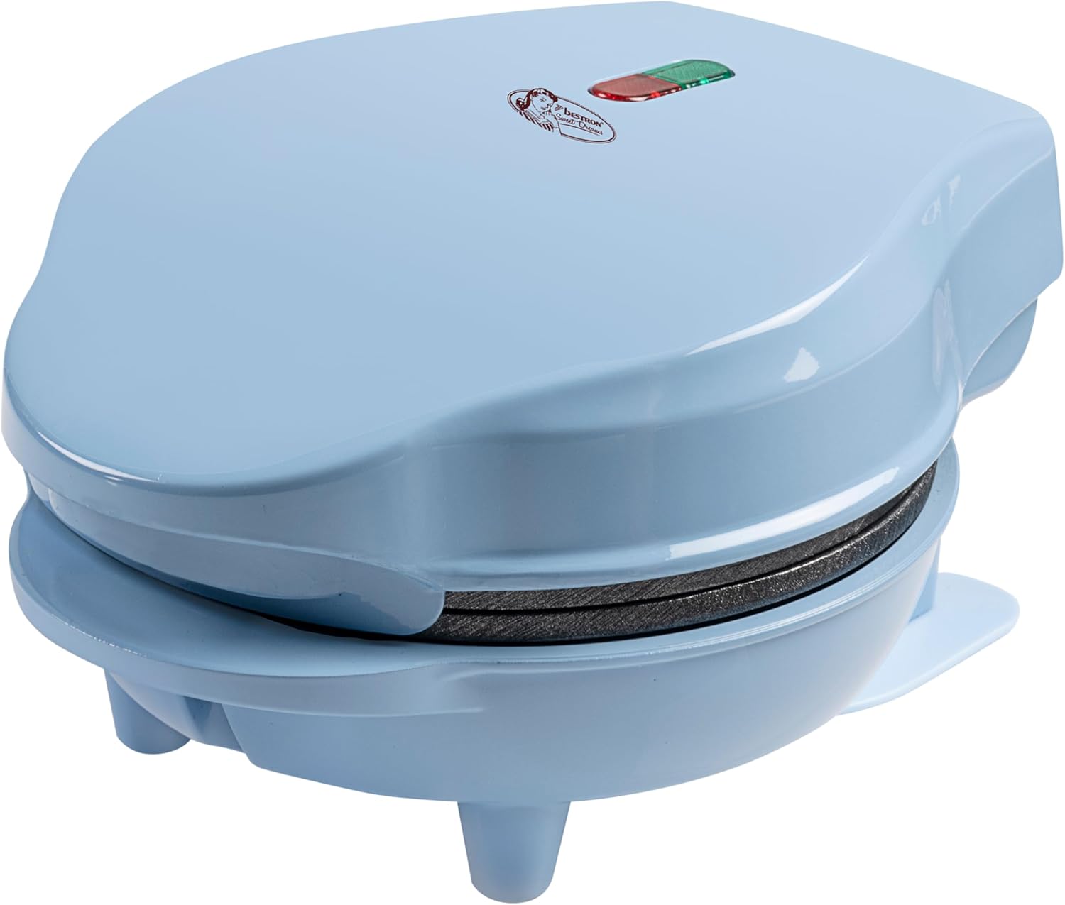 Bestron Mini Waffle per Waffle Classiche 550W, Blu - immagine 2