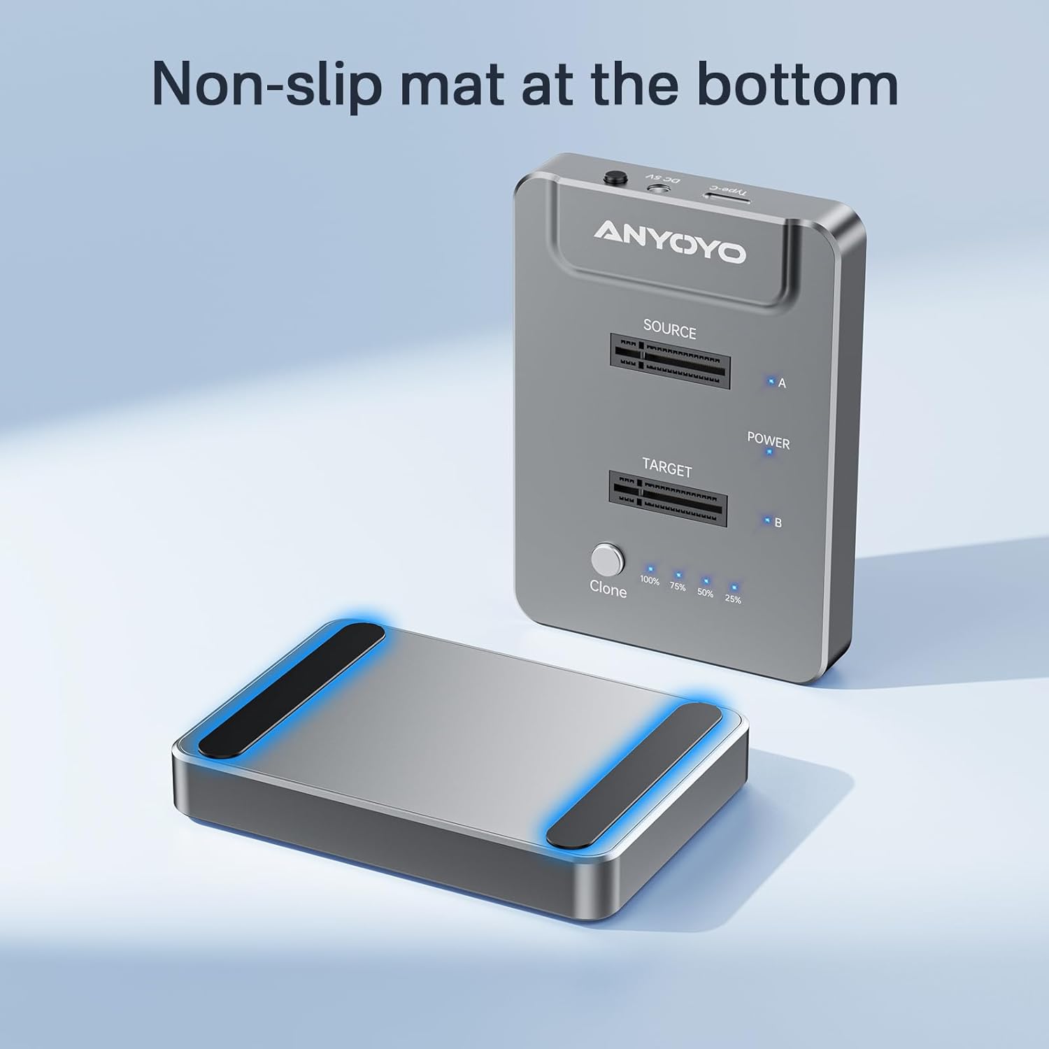 NVMe M.2 Clone SSD - Docking Station Dual Bay 10 Gbps - immagine 4