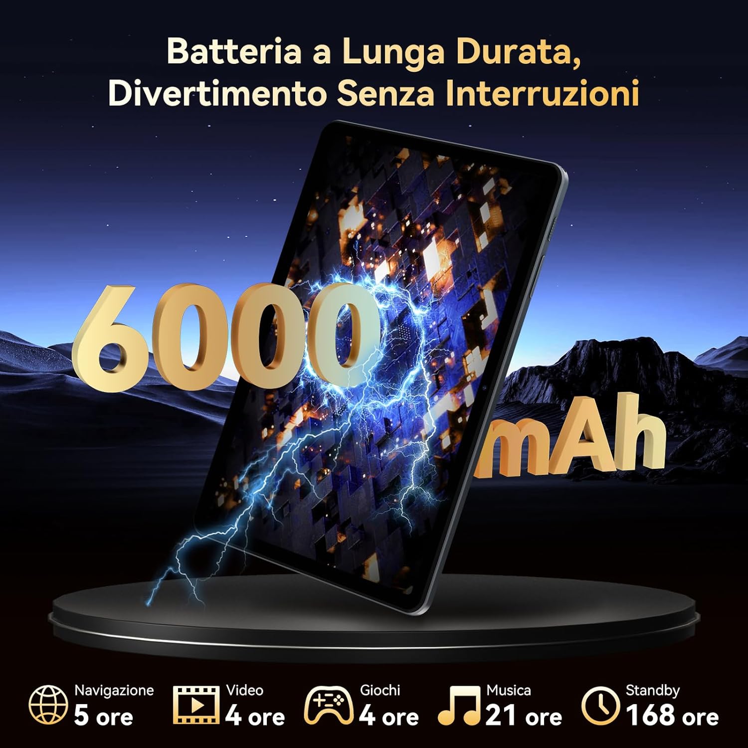 Tablet 10 Pollici con Tastiera e Penna, Android 15 - immagine 5