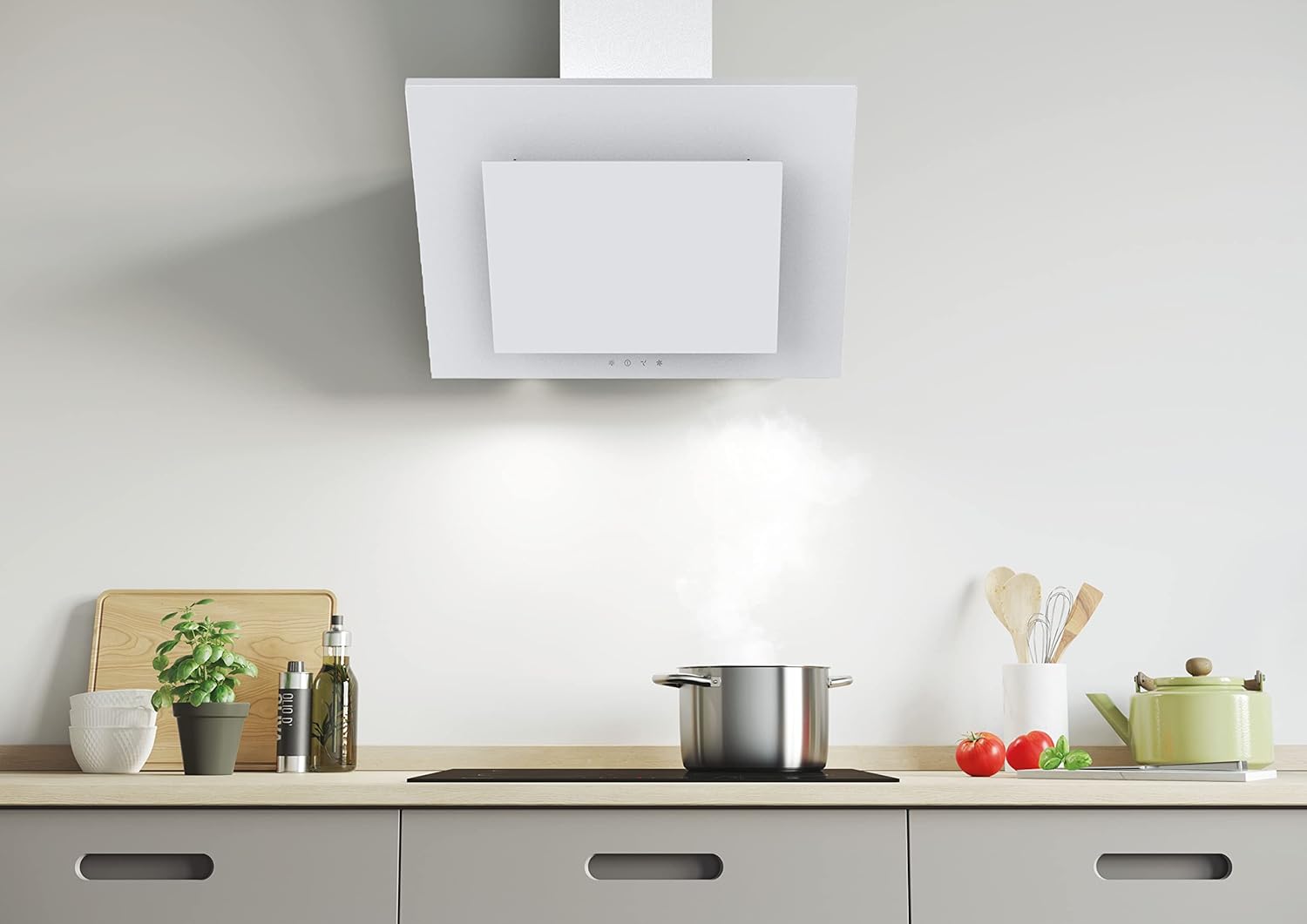 Candy Cappa Aspirante CVMAD60/1B/1 DE 60 cm, Bianco - immagine 4