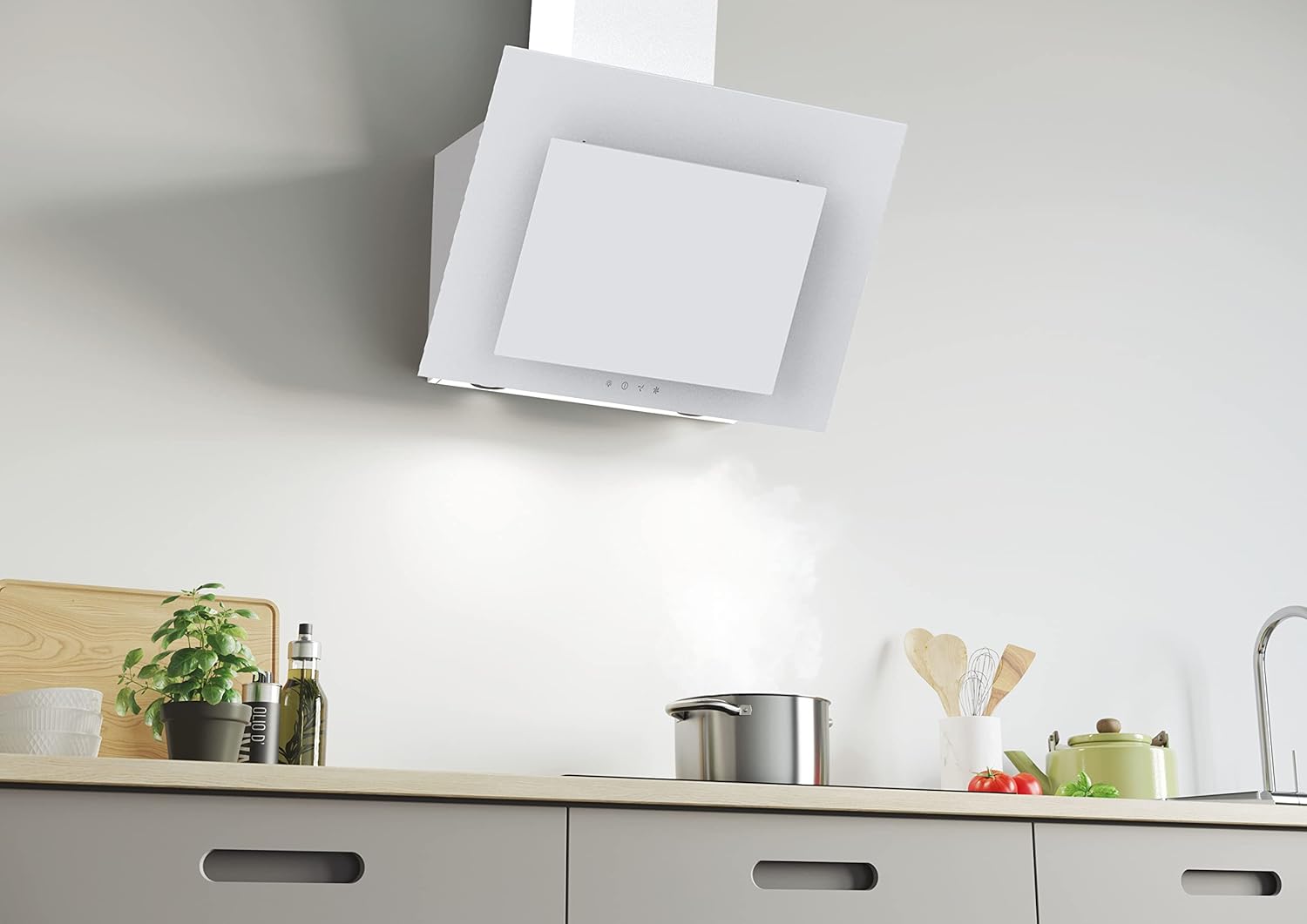 Candy Cappa Aspirante CVMAD60/1B/1 DE 60 cm, Bianco - immagine 5