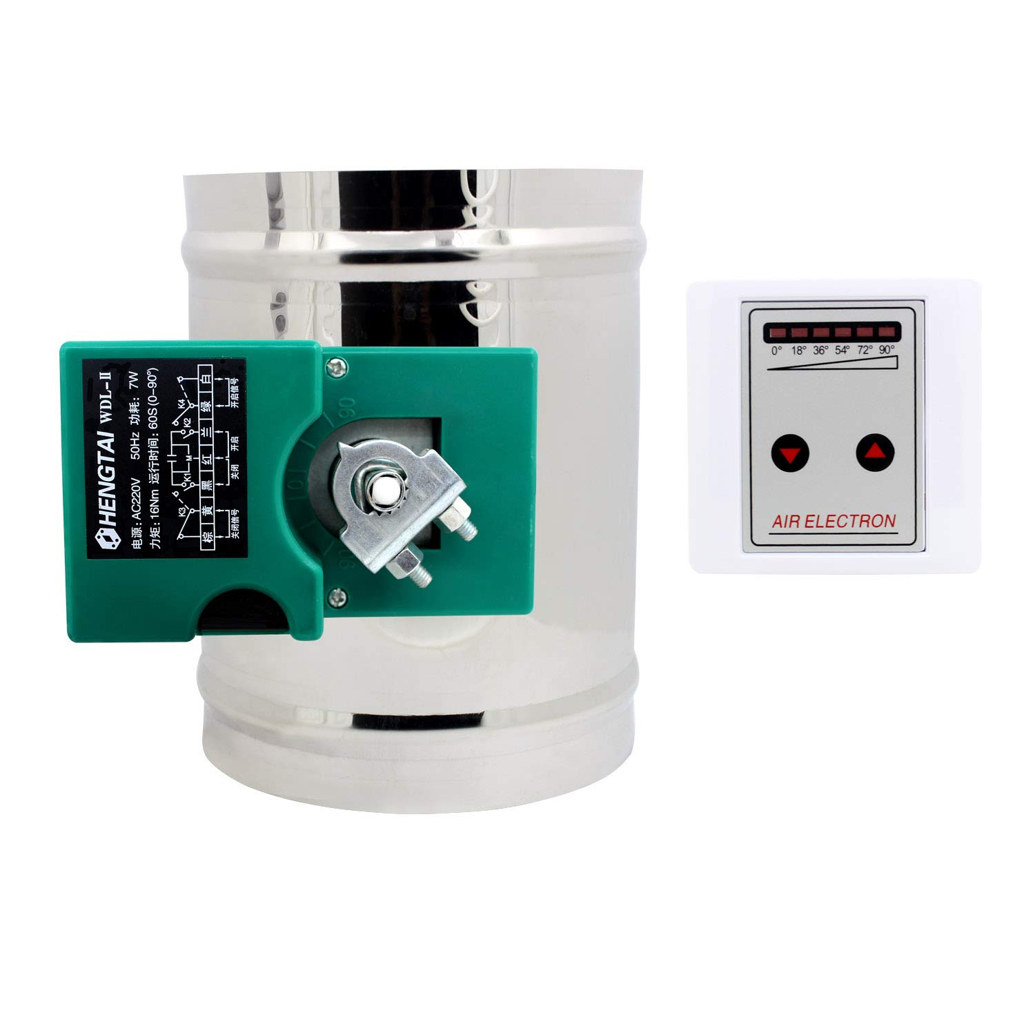 Roowarmer Valvola a Lamelle Motorizzata HVAC 220V