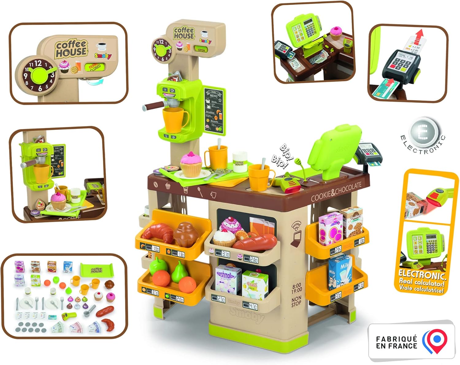 Smoby - Roleplay Coffee House H. 89 Cm - immagine 3
