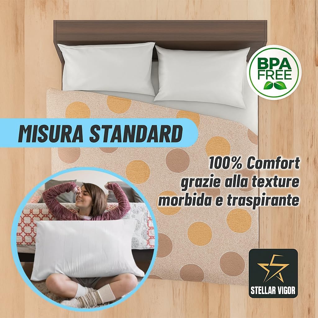 Federa Premium 50x70 Morbida e Ipoallergenica - immagine 2