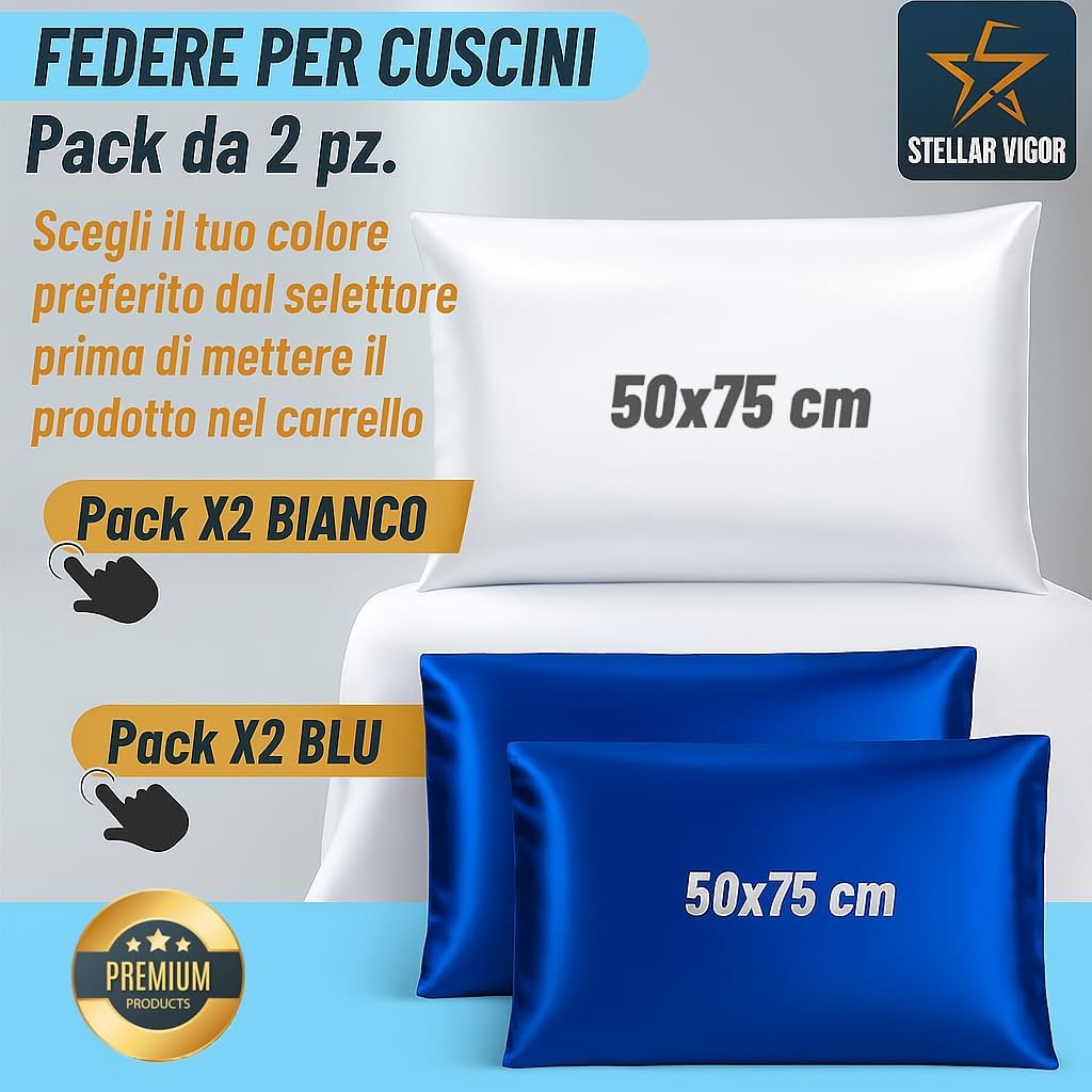 Federa Premium 50x70 Morbida e Ipoallergenica - immagine 3