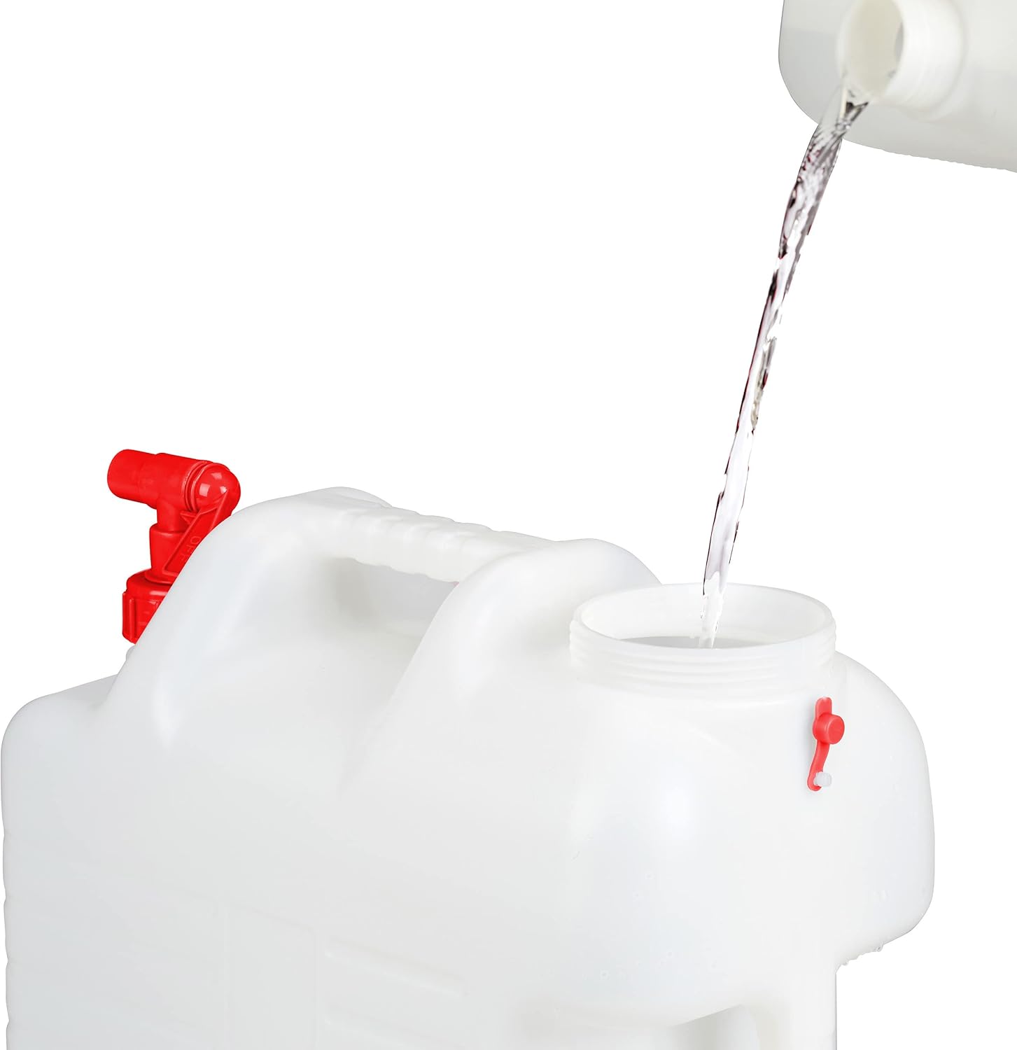 Relaxdays Tanica con Rubinetto 20 L, Rosso/Bianco - immagine 6