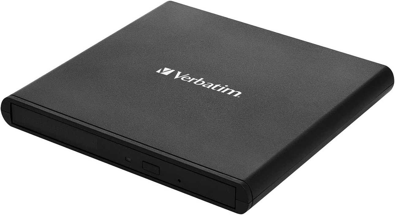 Verbatim MOBILE DVD REWRITER USB 2.0 BLACK (LIGHT VERSION) - immagine 1