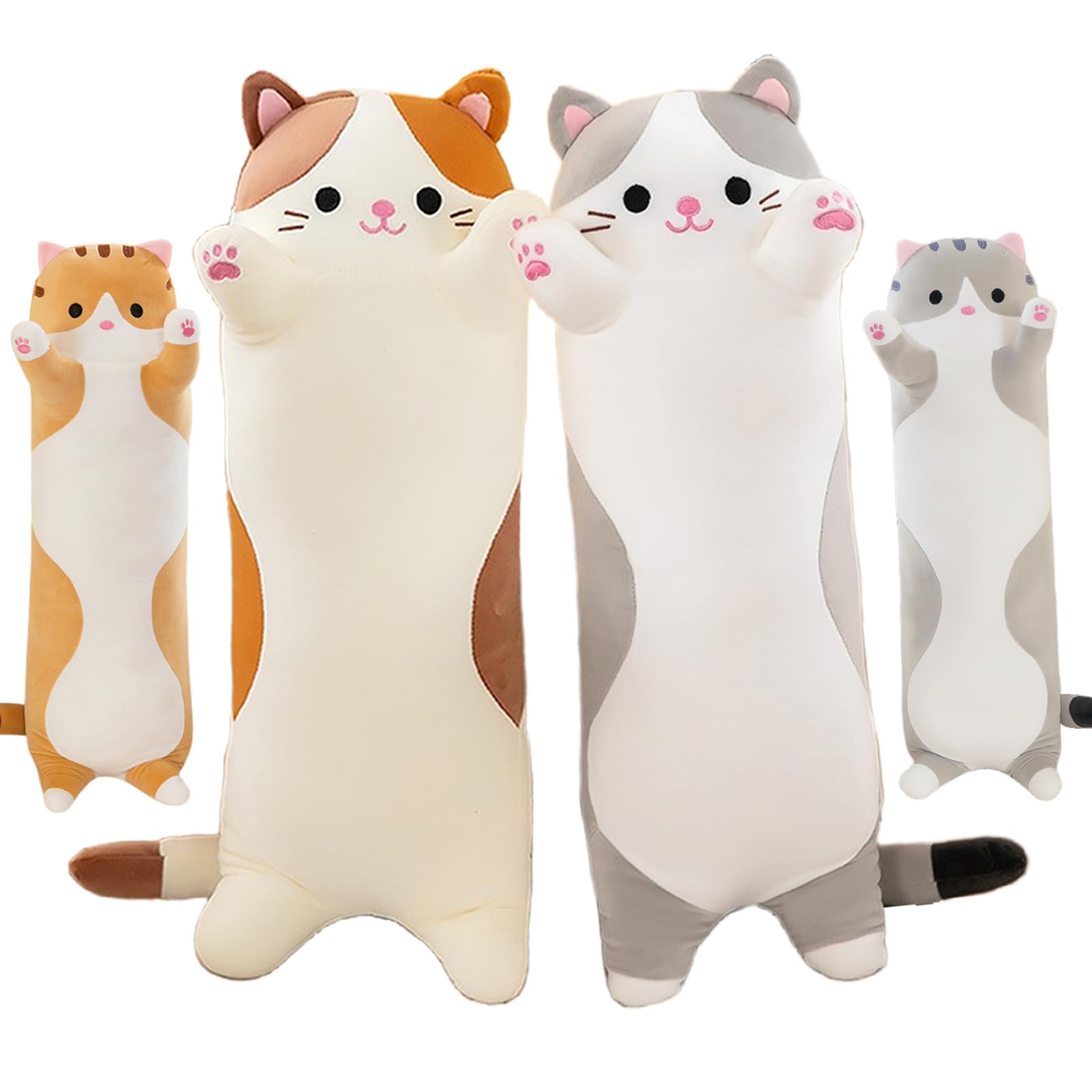Gatto Peluche Cuscino Lungo Kawaii Gigante 130cm