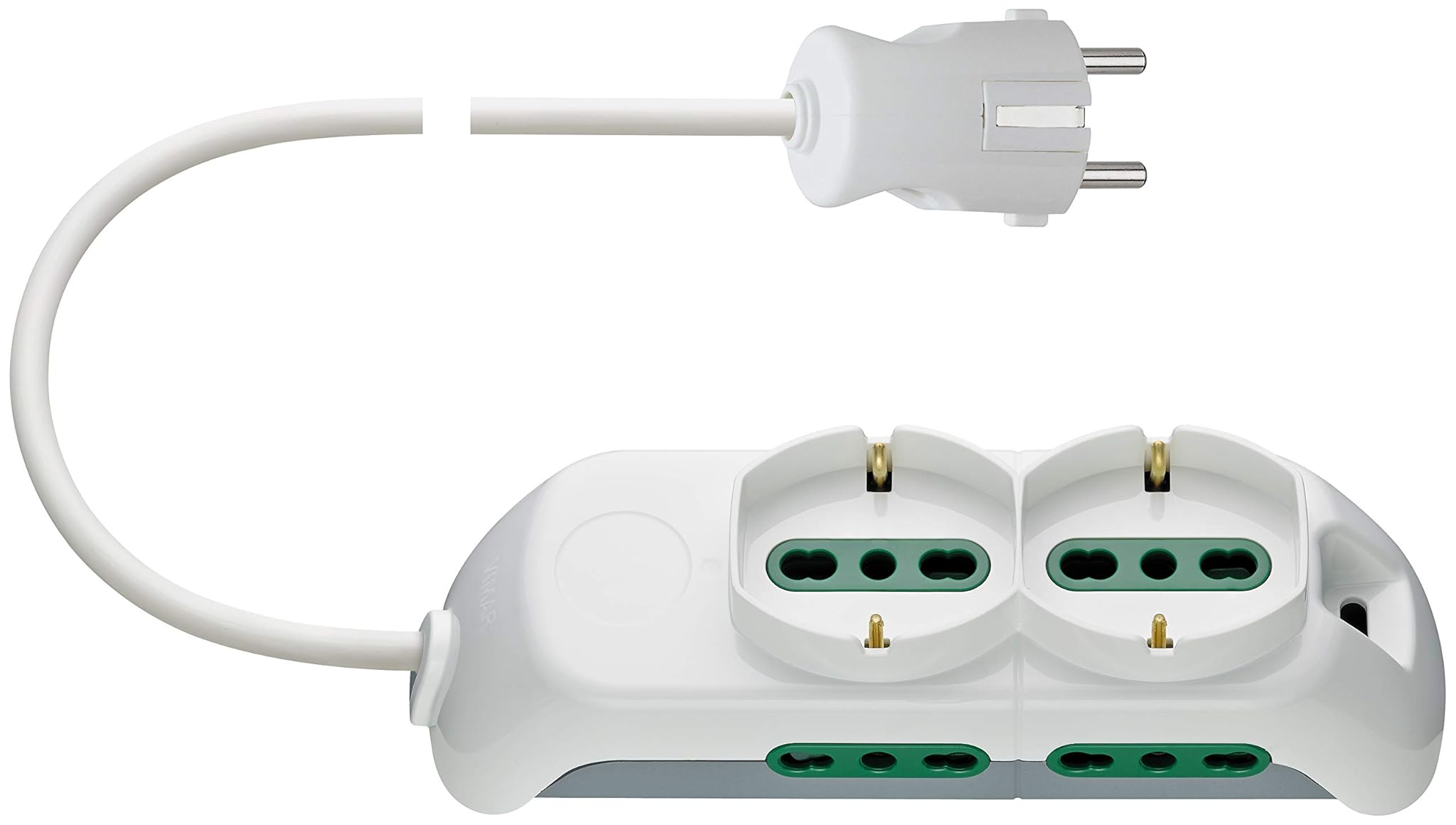 Vimar FP00520.CK.B Presa Mobile Multipla, Bianco