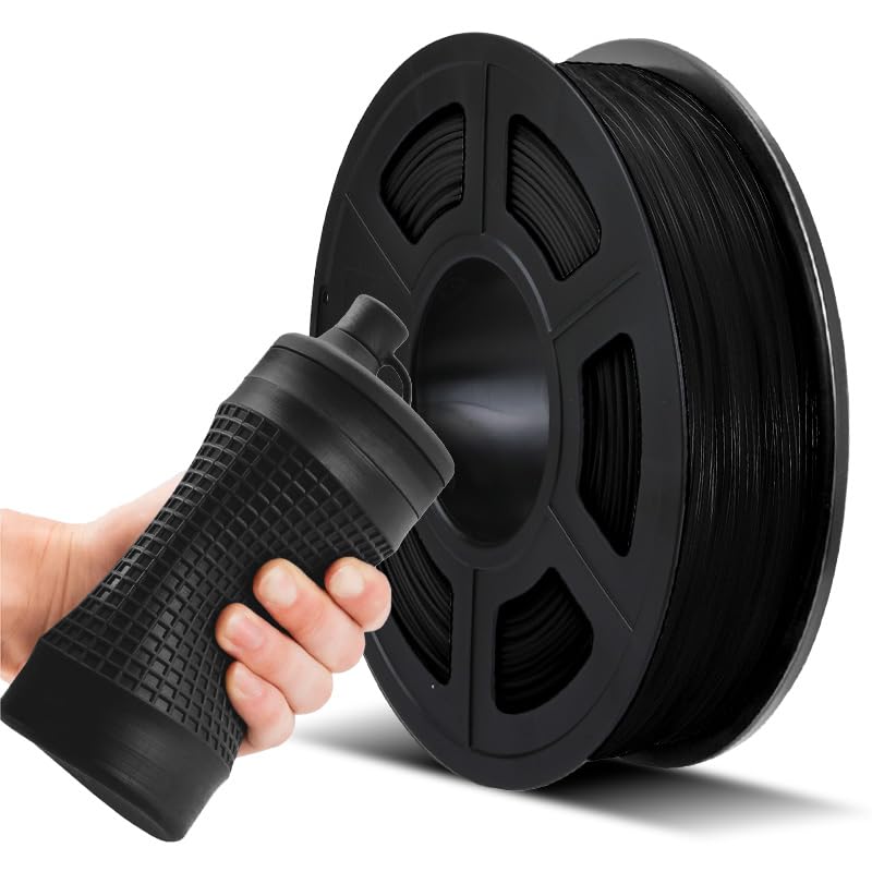 Jayo Filamento TPU 1.75mm Flessibile Shore 95A 0.5kg, Nero