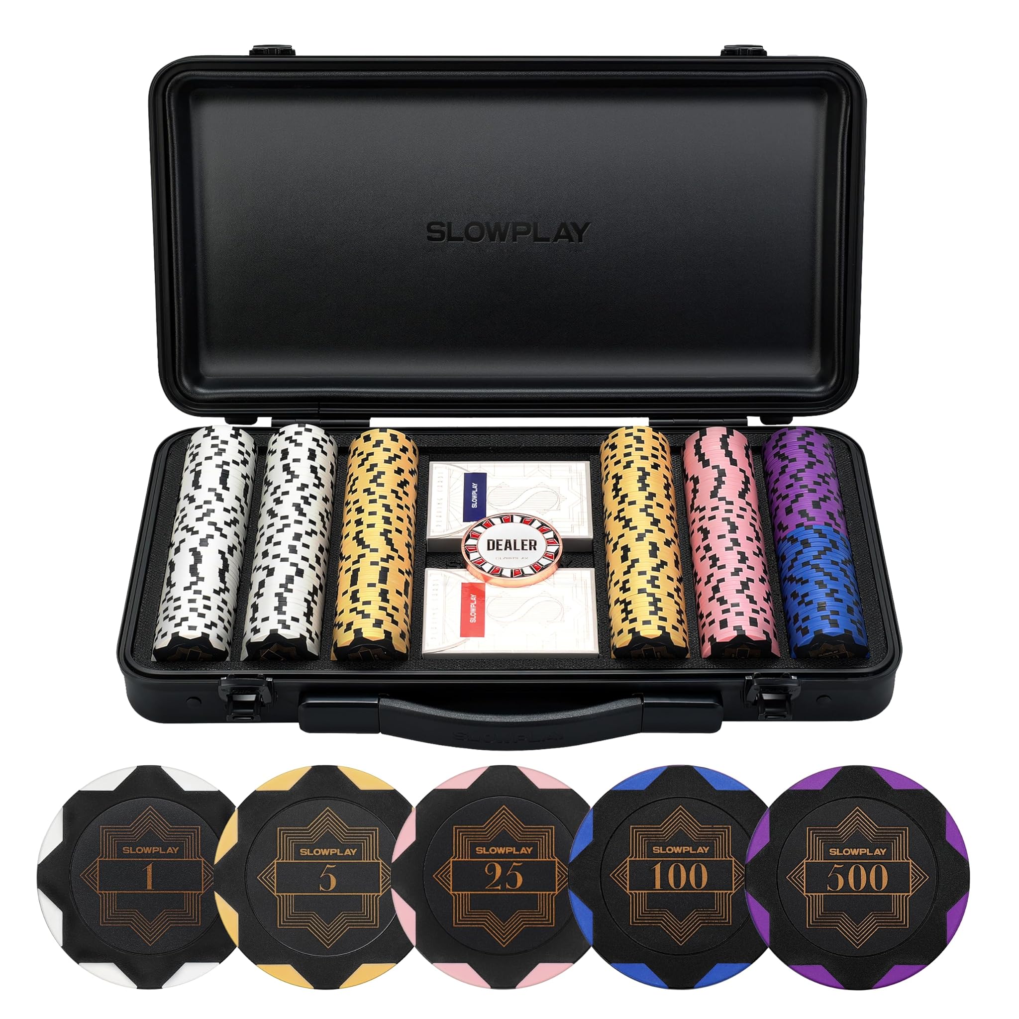 Slowplay Nash Set da Poker Professionale 300 Fiches 14g
