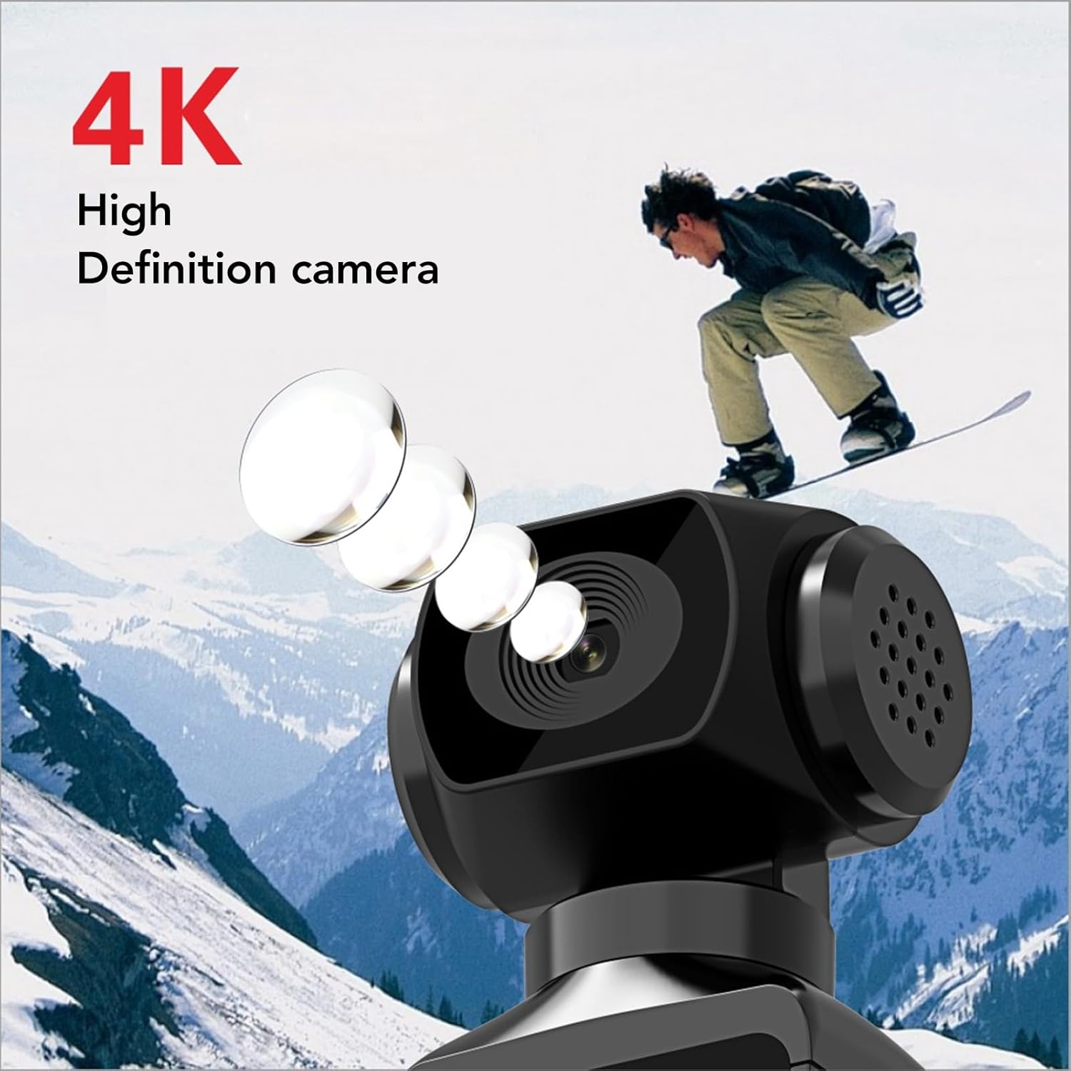 Telecamera d'Azione Portatile 4K HD Wifi Mini Sports Camera - immagine 3