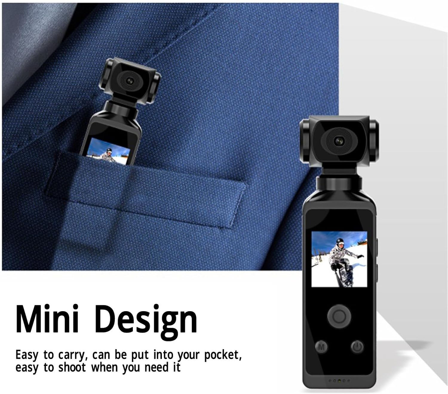 Telecamera d'Azione Portatile 4K HD Wifi Mini Sports Camera - immagine 8