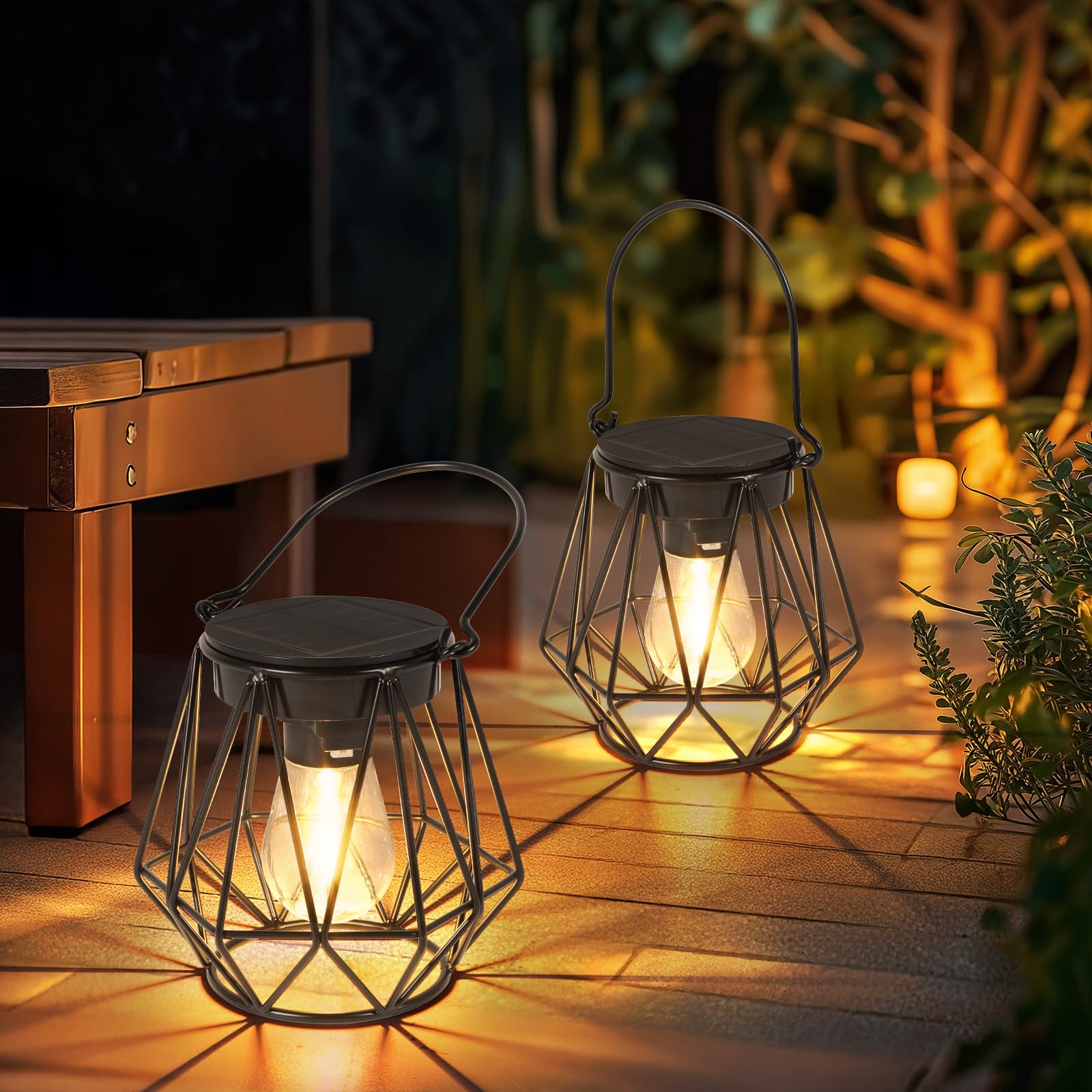 Ketom Lanterna Solare da Esterno IP65, Esagono