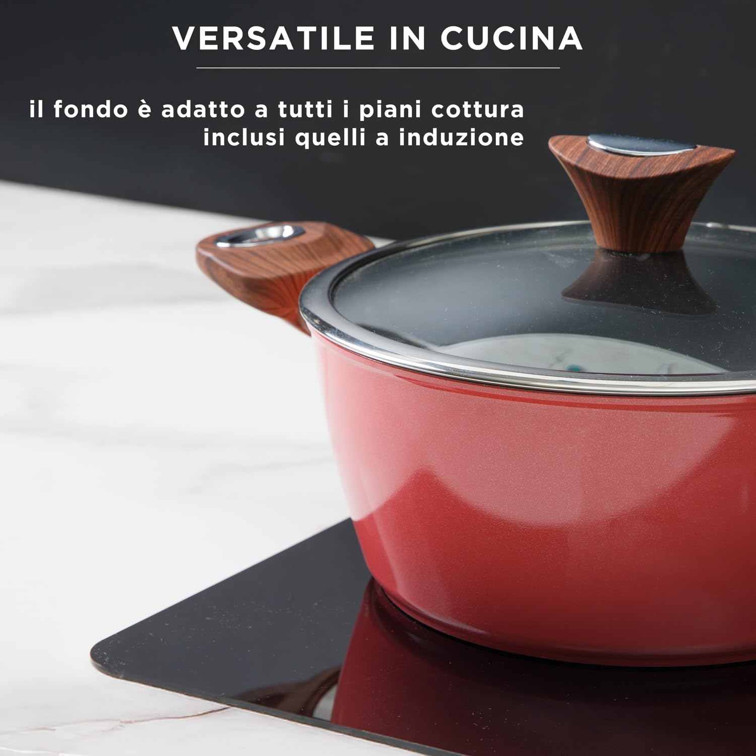 Kasanova Batteria Pentole 8 Pezzi Golden 5 - immagine 4