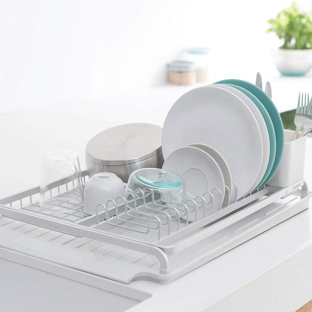 Brabantia Sink Side Scolapiatti con Scivolo, Light Grey - immagine 2