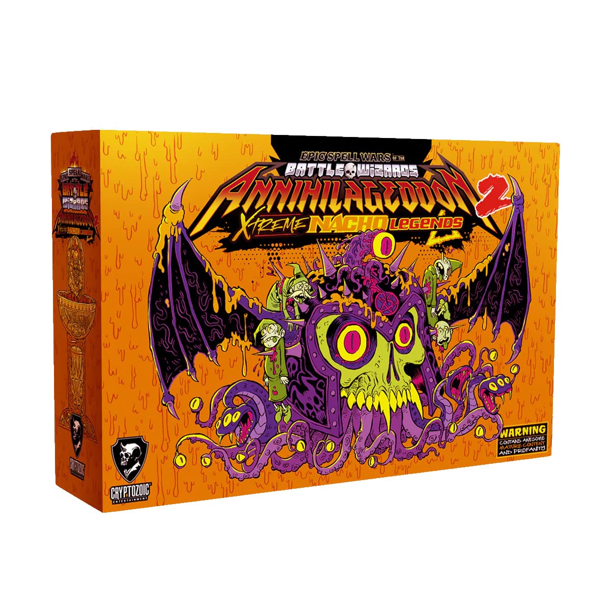 Cryptozoic - Epic Spell Wars of The Battle Wizards Annihilageddon 2: Xtreme Nacho Legends (Retail Version) - Gioco di carte esplosive Deck-Building - Dai 17 anni - Da 2 a 5 giocatori - Inglese
