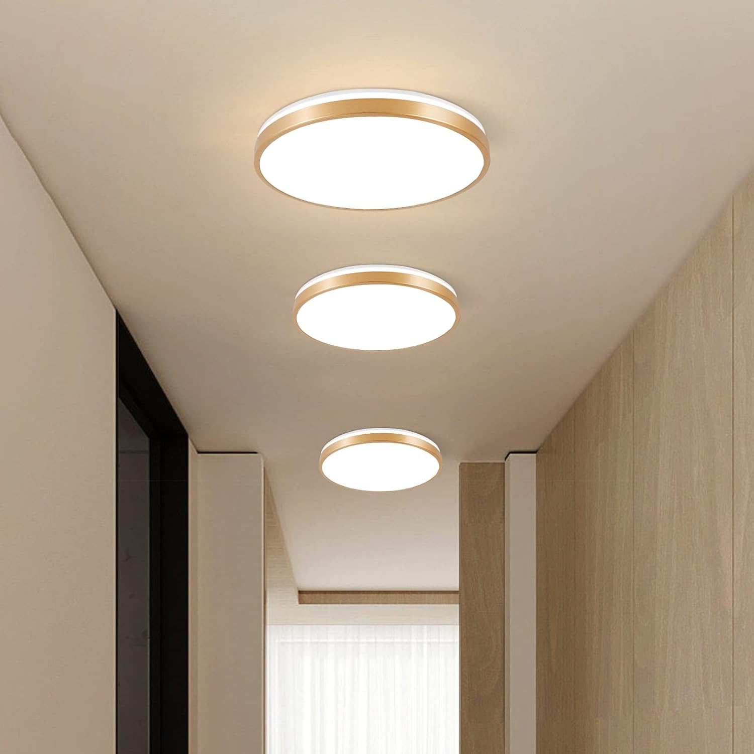 Horevo Plafoniera Bluetooth con Telecomando 30CM, Oro - immagine 6