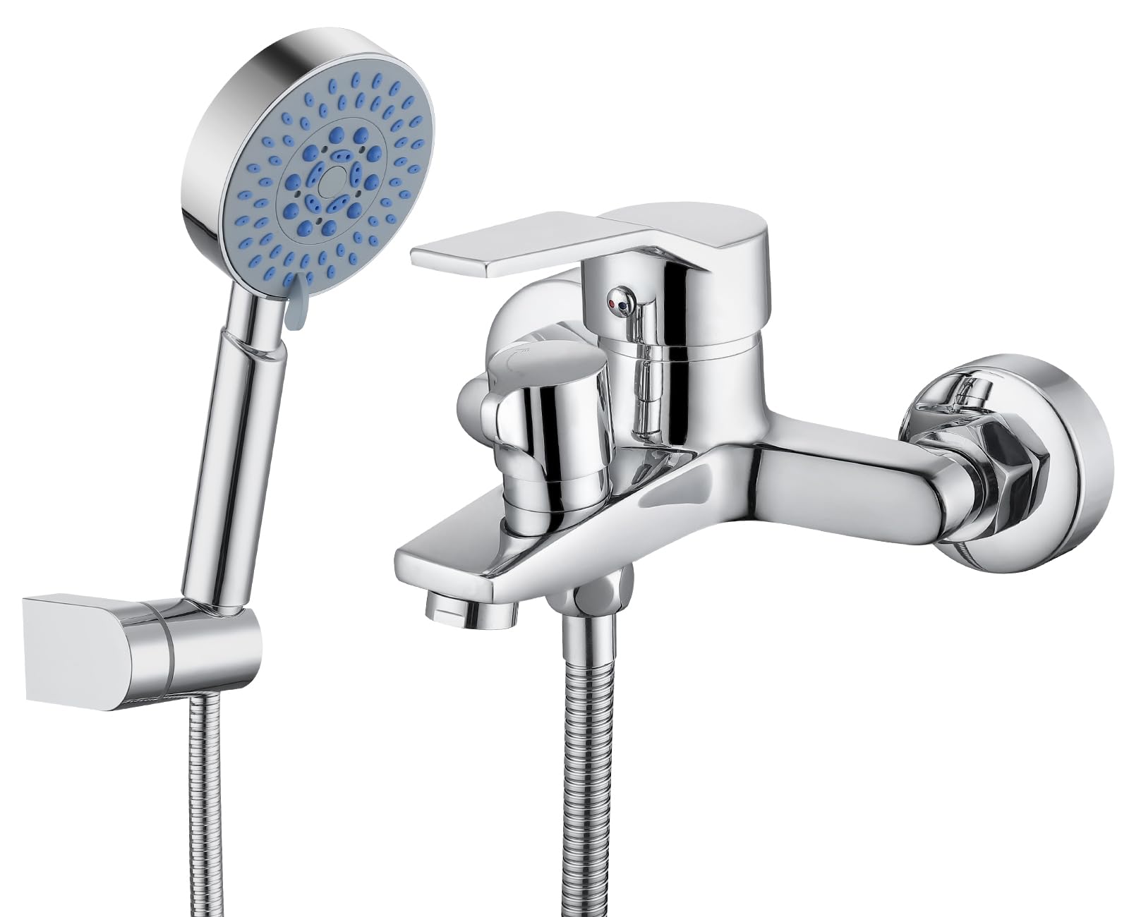 Rubinetto Vasca da Bagno con Doccetta 5 Funzioni