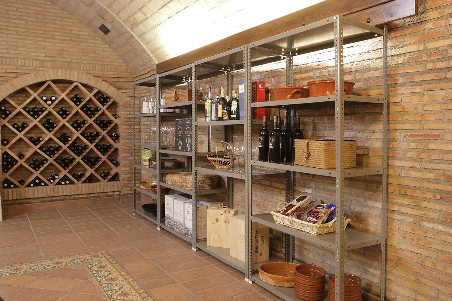 Simon Rack Scaffale Metallo Garage 5 Ripiani, Grigio - immagine 10