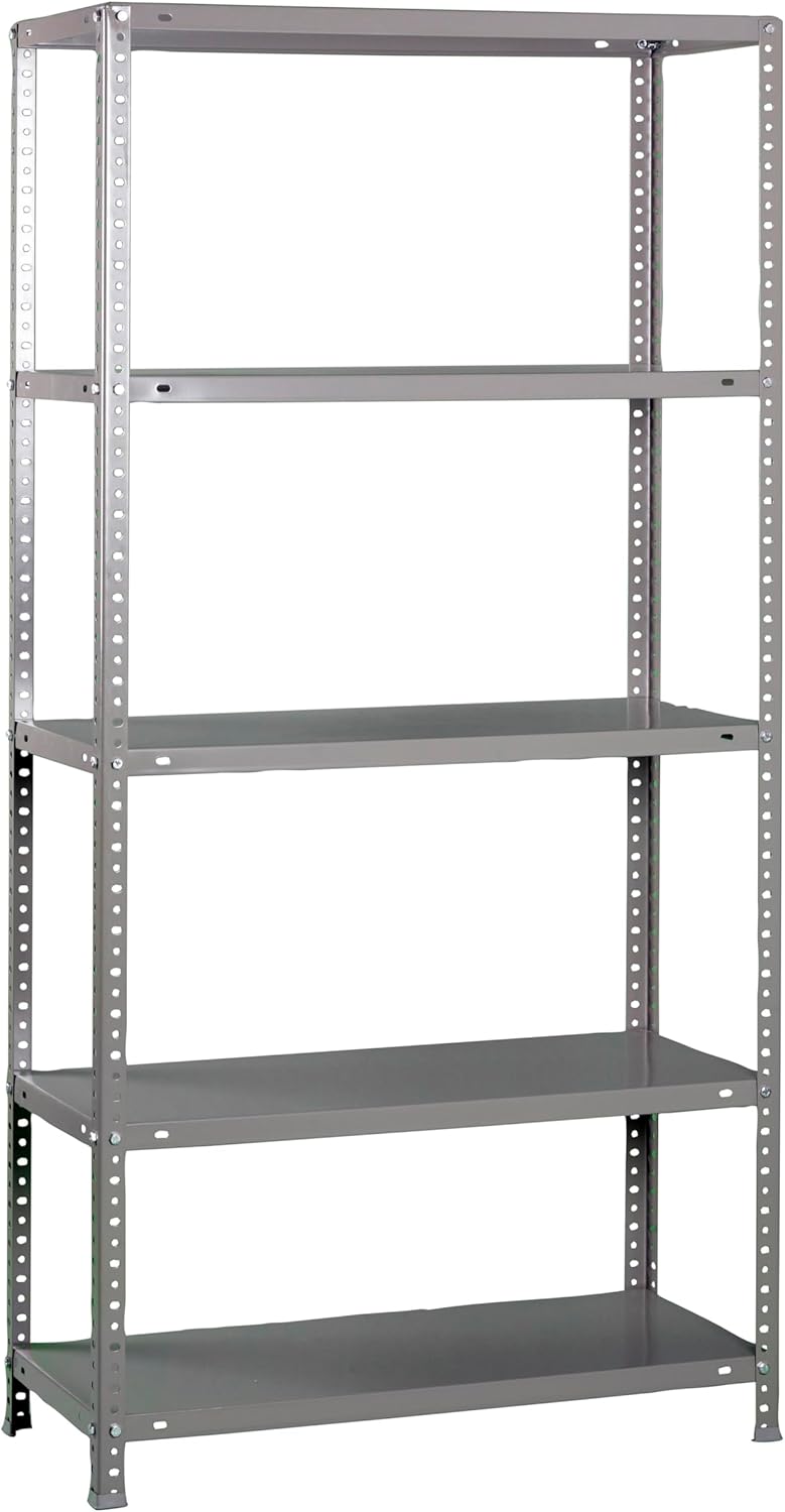 Simon Rack Scaffale Metallo Garage 5 Ripiani, Grigio - immagine 1