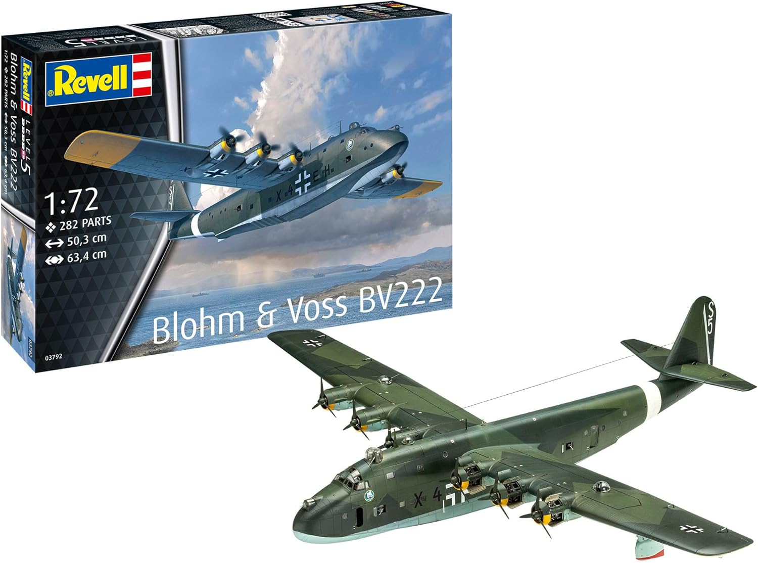 Revell 03792 Blohm & Voss BV222 - Kit Modellino 1:72 - immagine 1