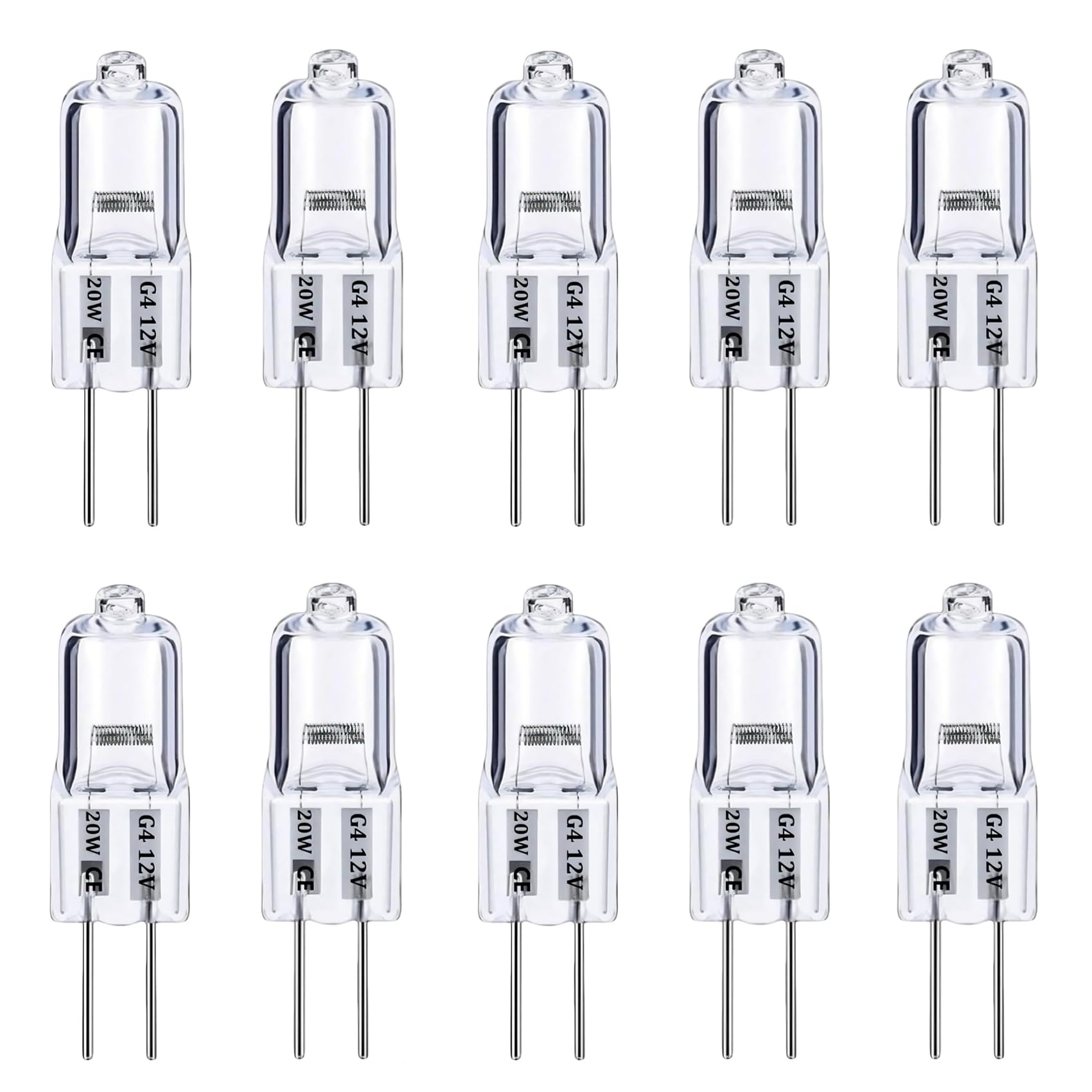 Lampadine Alogene G4 20W 12V, 10 Pezzi