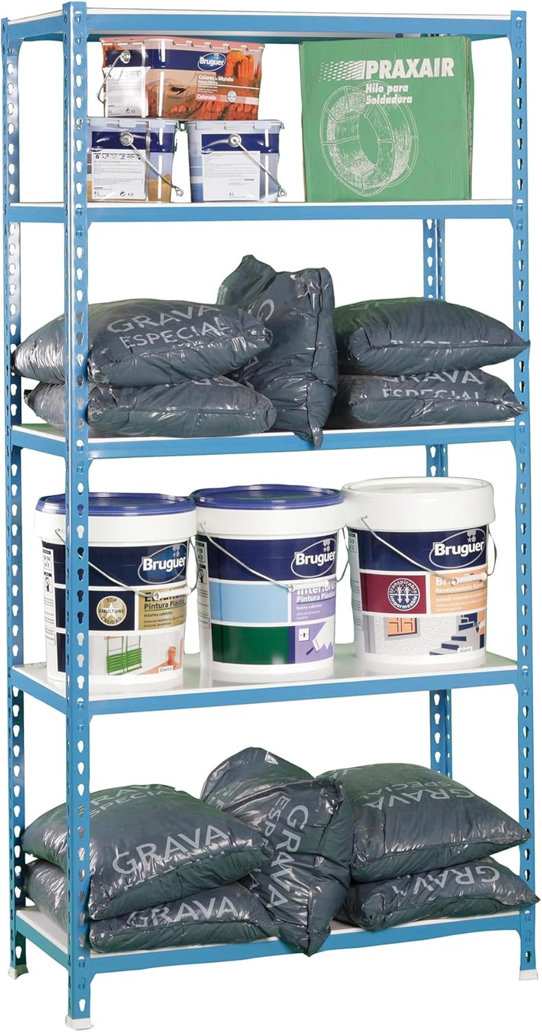 Simon Rack Scaffale Metallo Garage Simonclick 200x110x40cm - immagine 3