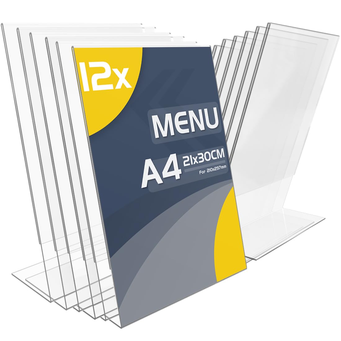 Espositore Inclinabile in Acrilico A4 - 12 Pezzi