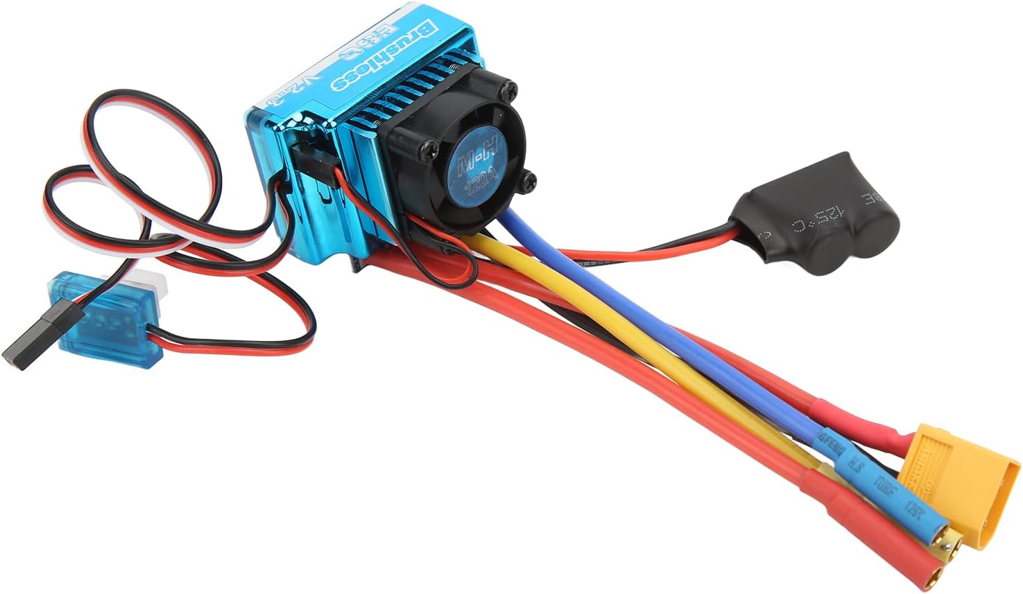 ESC Brushless 120A RC per Auto, Programmabile - immagine 3