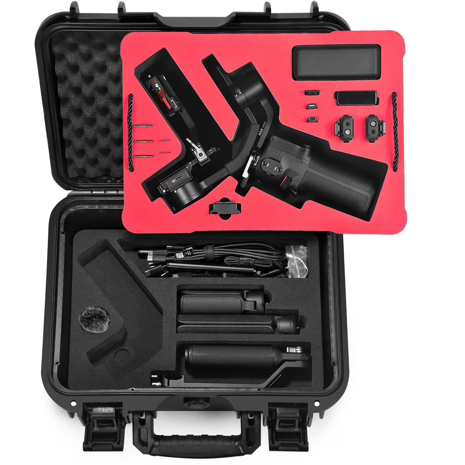 LEKUFEE Custodia Rigida Impermeabile per DJI RS 3 Mini