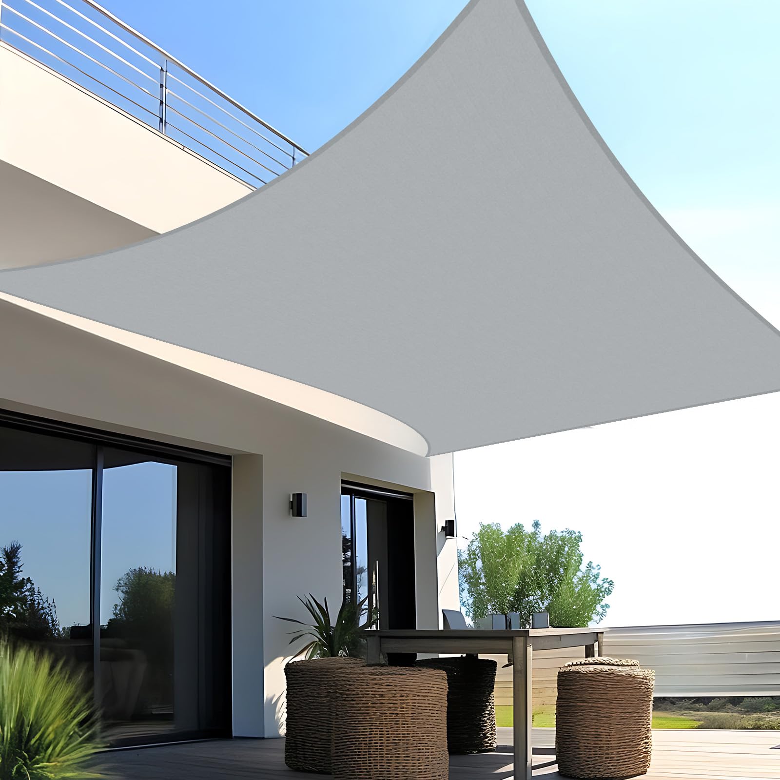 Sunny Guard Vela Ombreggiante Impermeabile 2x4m, Grigio
