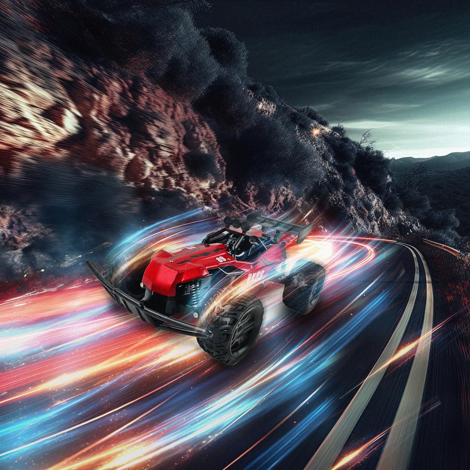 TURBO CHALLENGE RX Car 89 - Auto Telecomandata 1/12, Rosso - immagine 5