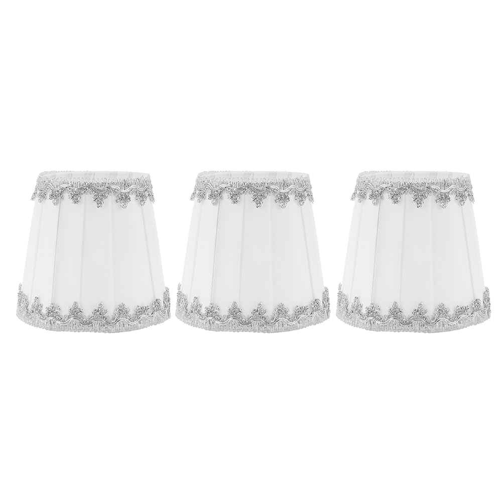 Paralumi Lampadario E14 Clip On in Tessuto (3 Pezzi)