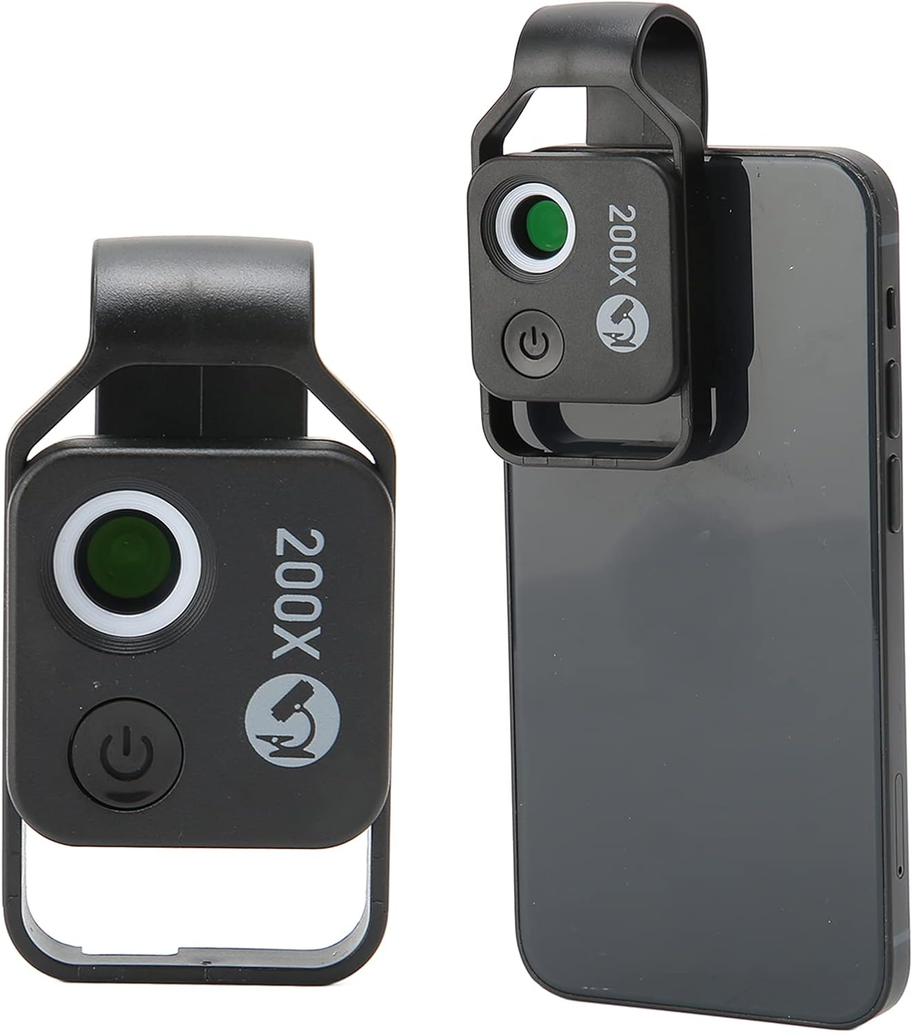 Ciciglow Microscopio Tascabile per Telefono 200X, Nero - immagine 1