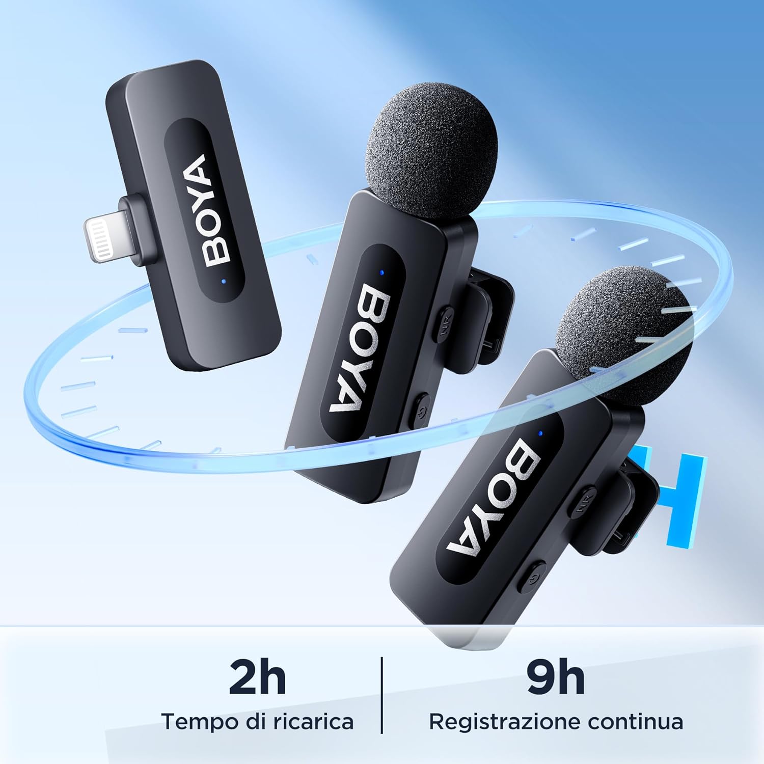 Boya BY-V2 - Microfono Wireless per iPhone 2.4GHz - immagine 4